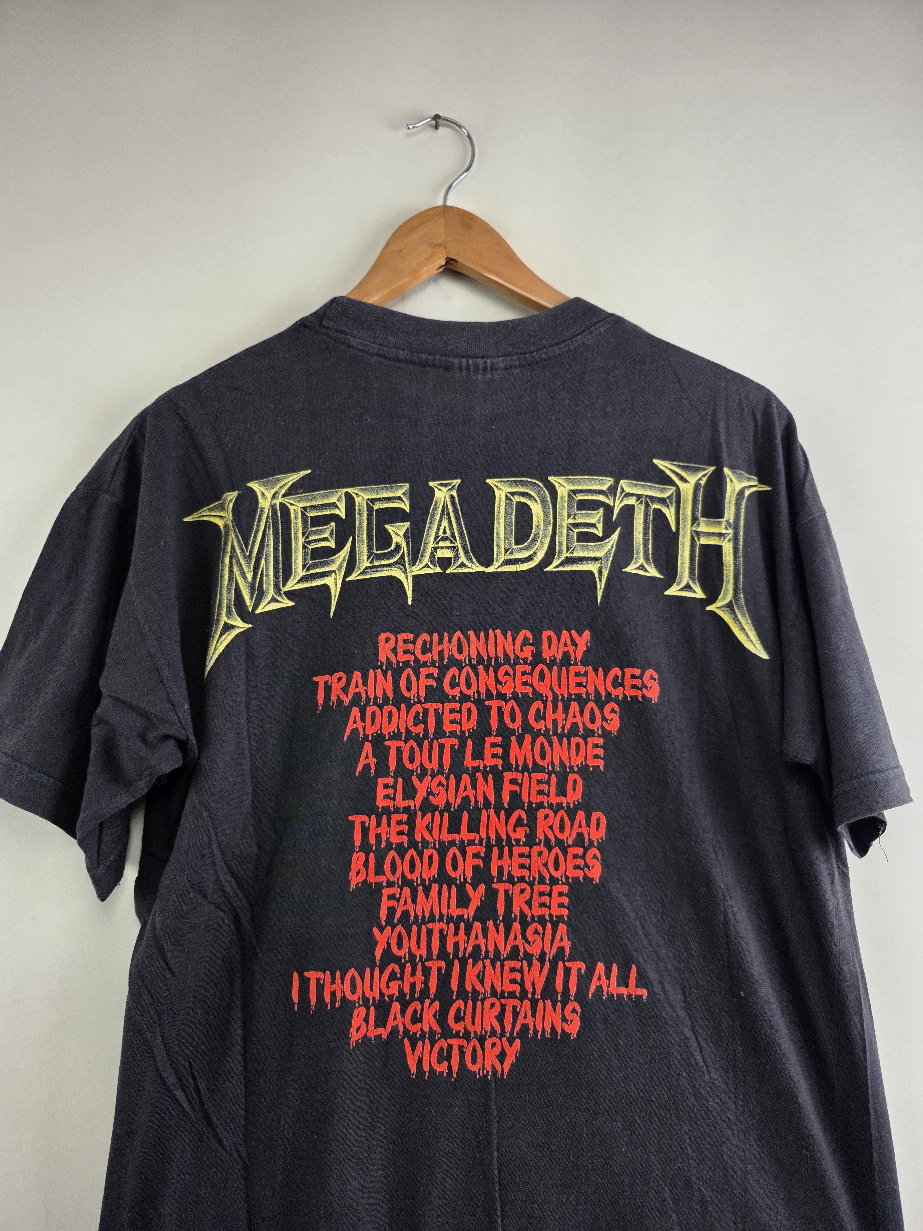 Band Tees × Megadeth × Vintage 90s Megadeth Youthanasia M 20.5" 26" Size US M / EU 48-50 / 2 - 5 Thumbnail