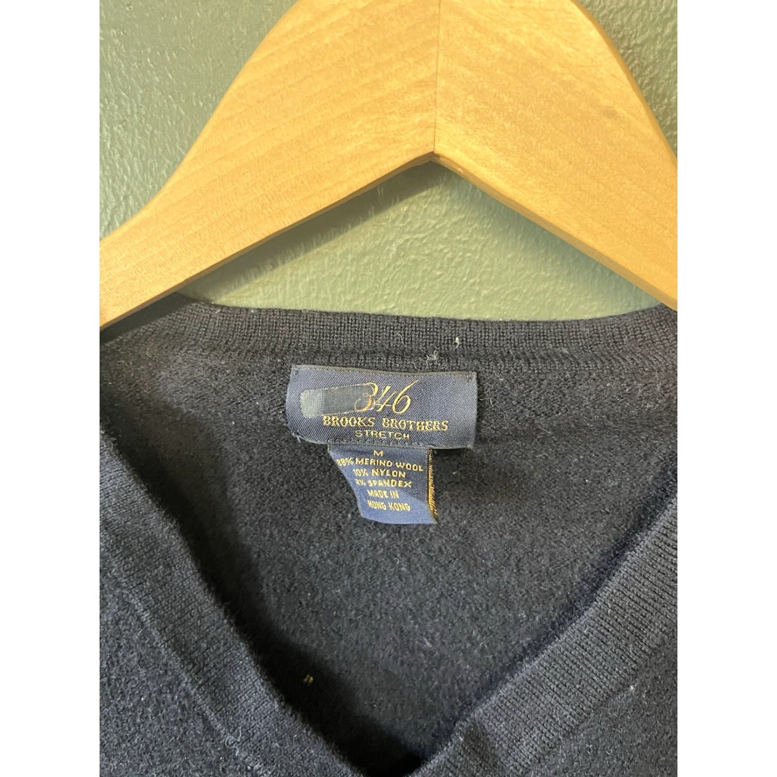 Brooks Brothers Brooks Brothers Sweatshirt Mens Medium Blue Wool Stretch Pullover Size US M / EU 48-50 / 2 - 3 Thumbnail