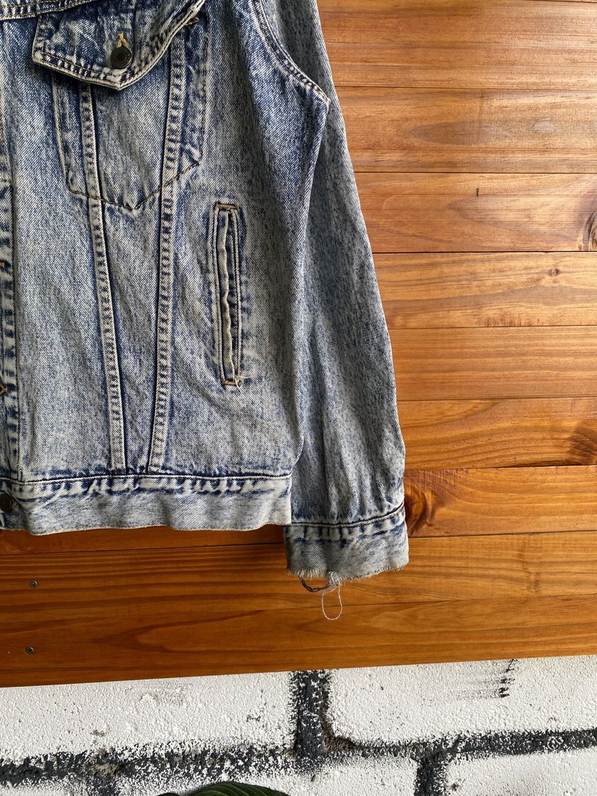 Vintage Vintage Bobson American Basic Acid Wash Denim Jacket 80s–90s Size US XL / EU 56 / 4 - 13 Thumbnail