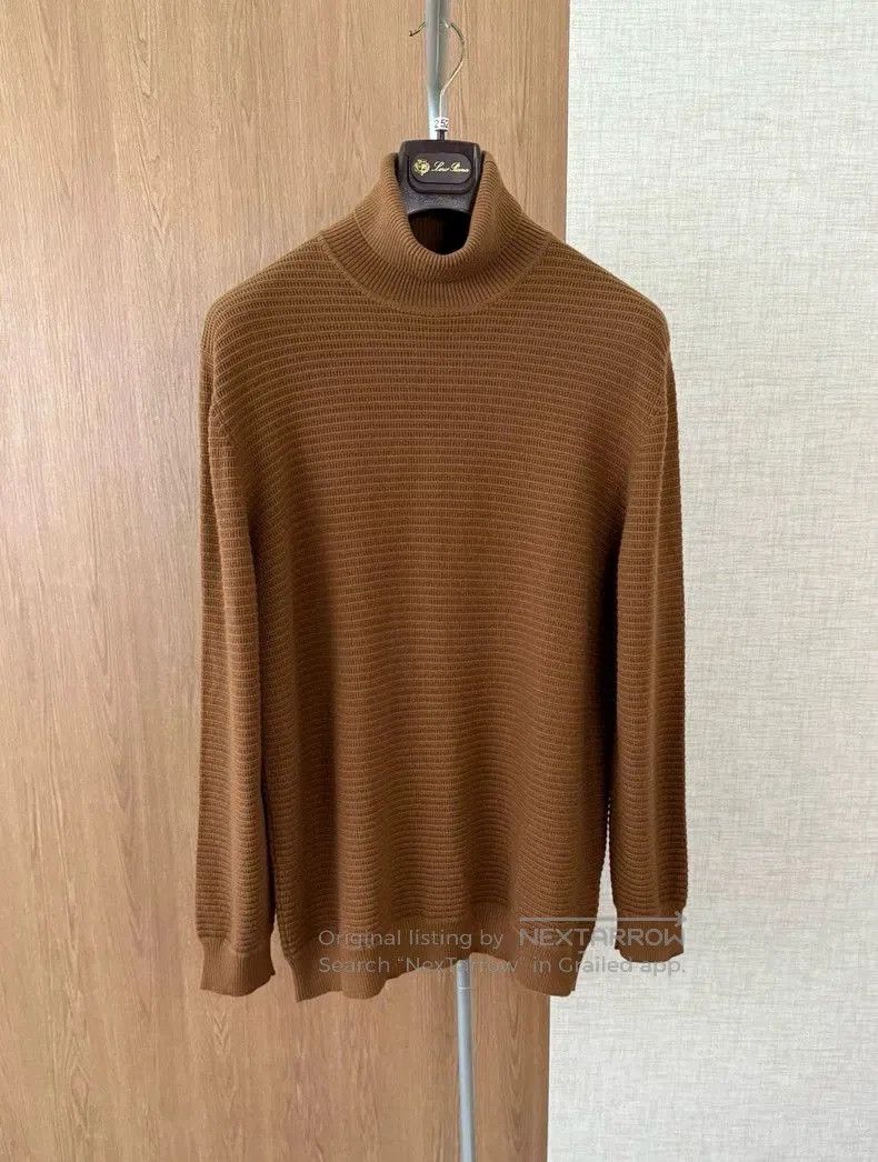 Loro Piana Vicuna Wool Turtleneck Sweater