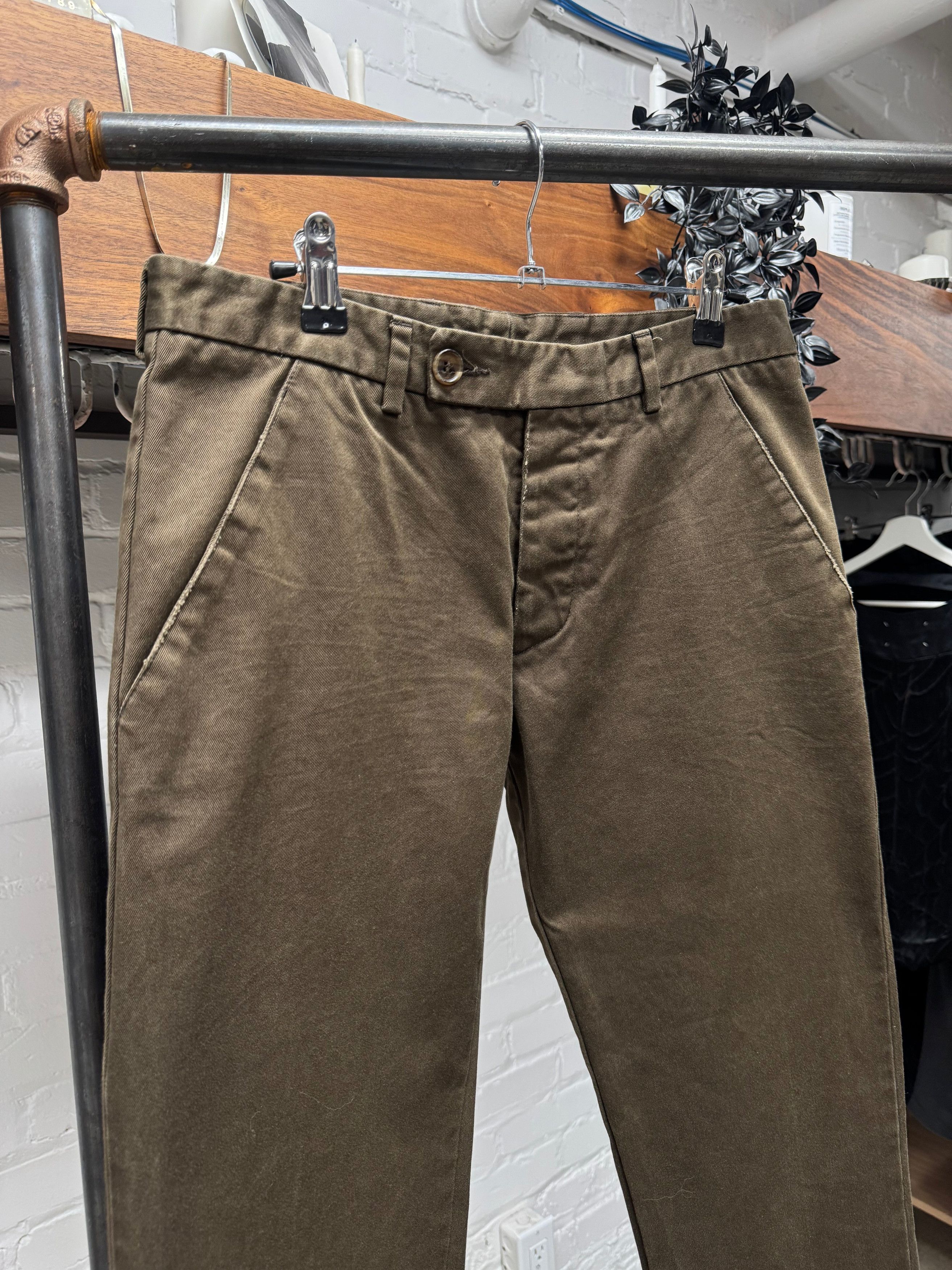 Dior Dior Homme Brown Military Inspired Button Snap Skinny Denim Size US 32 / EU 48 - 2 Thumbnail