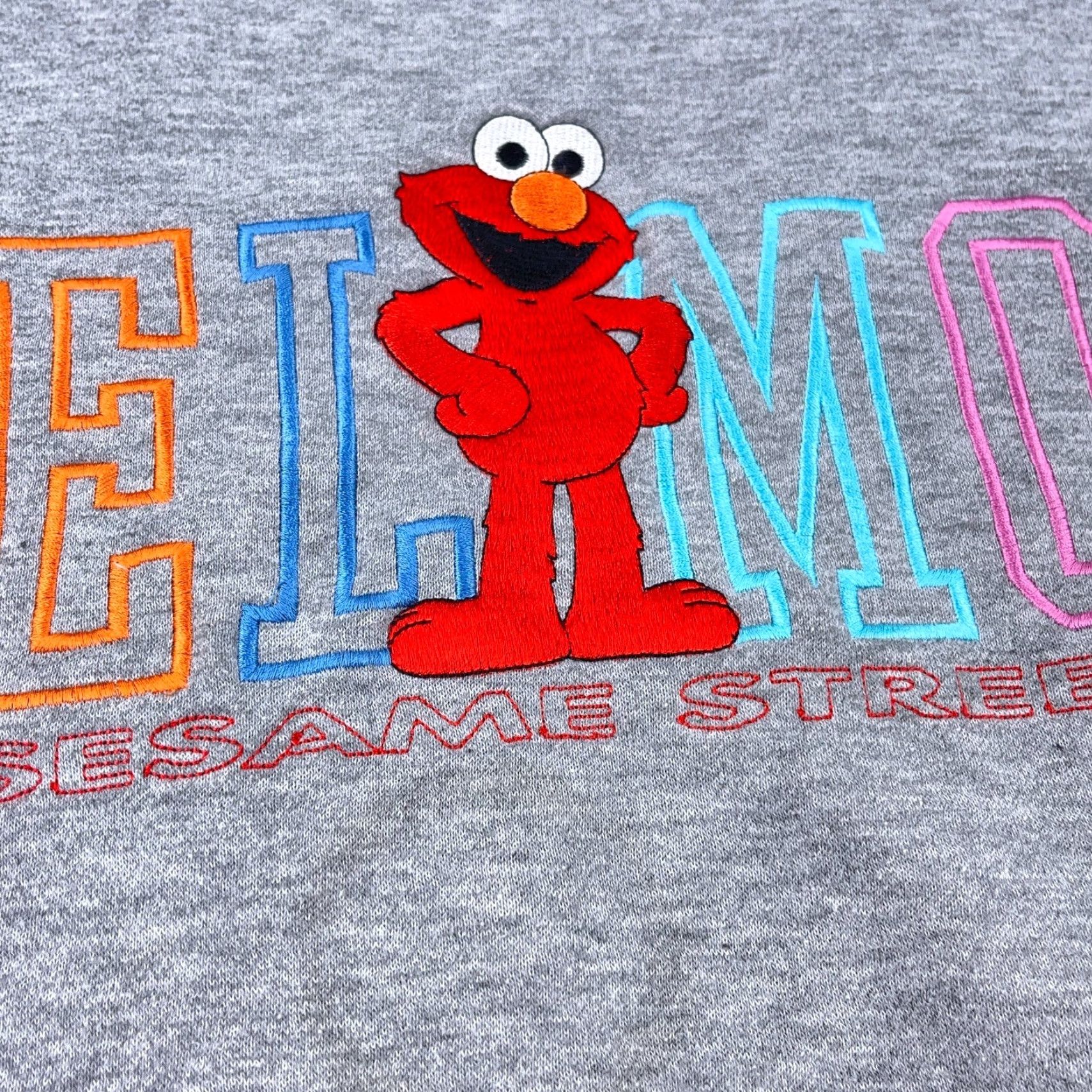 Vintage VINTAGE Sesame Street Elmo Sweatshirt Crewneck Adult Large Gray 90s Retro Mens Size US L / EU 52-54 / 3 - 5 Thumbnail