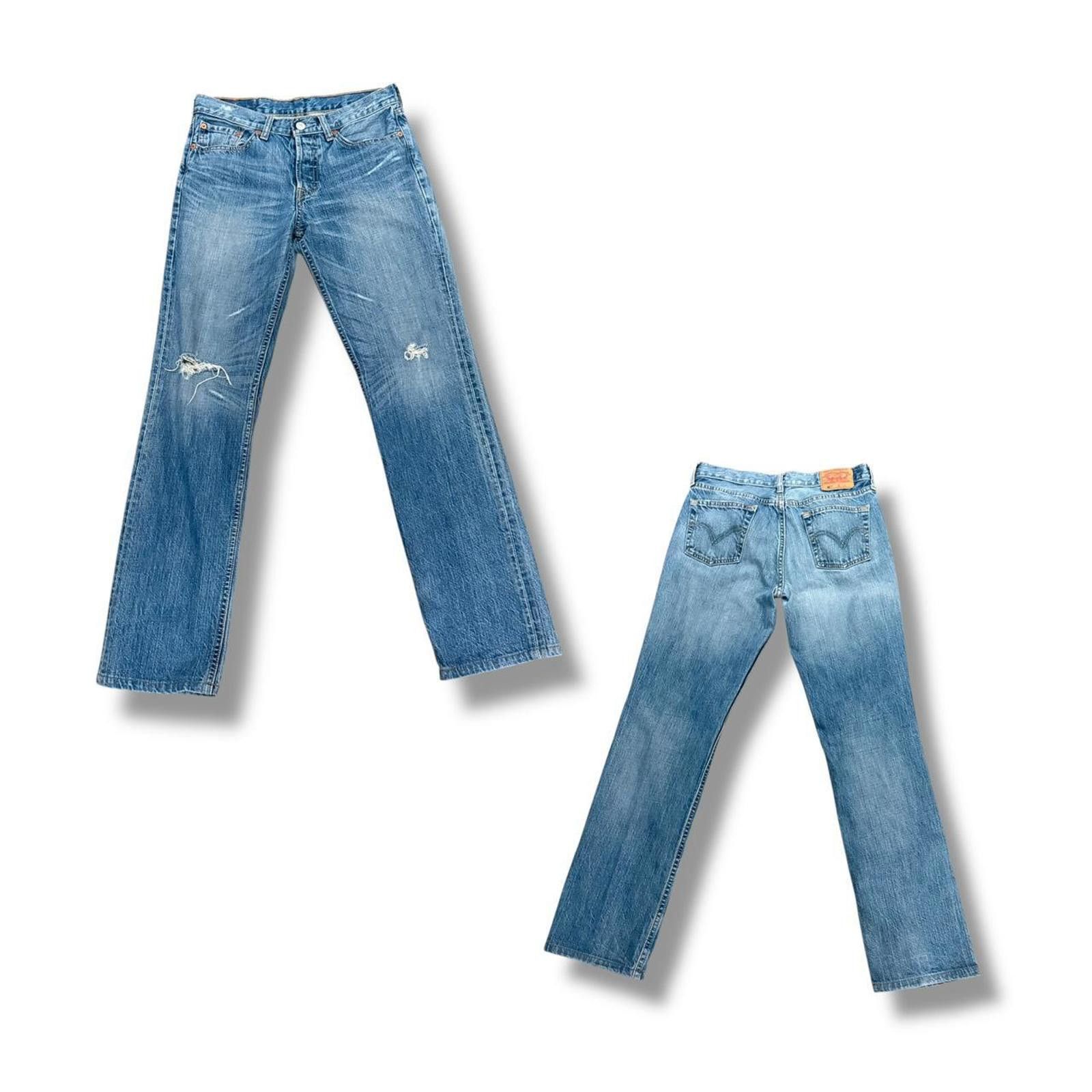 Levi's Medium Wash Button Fly Rip Knee Levi's Size US 29 - 1 Thumbnail