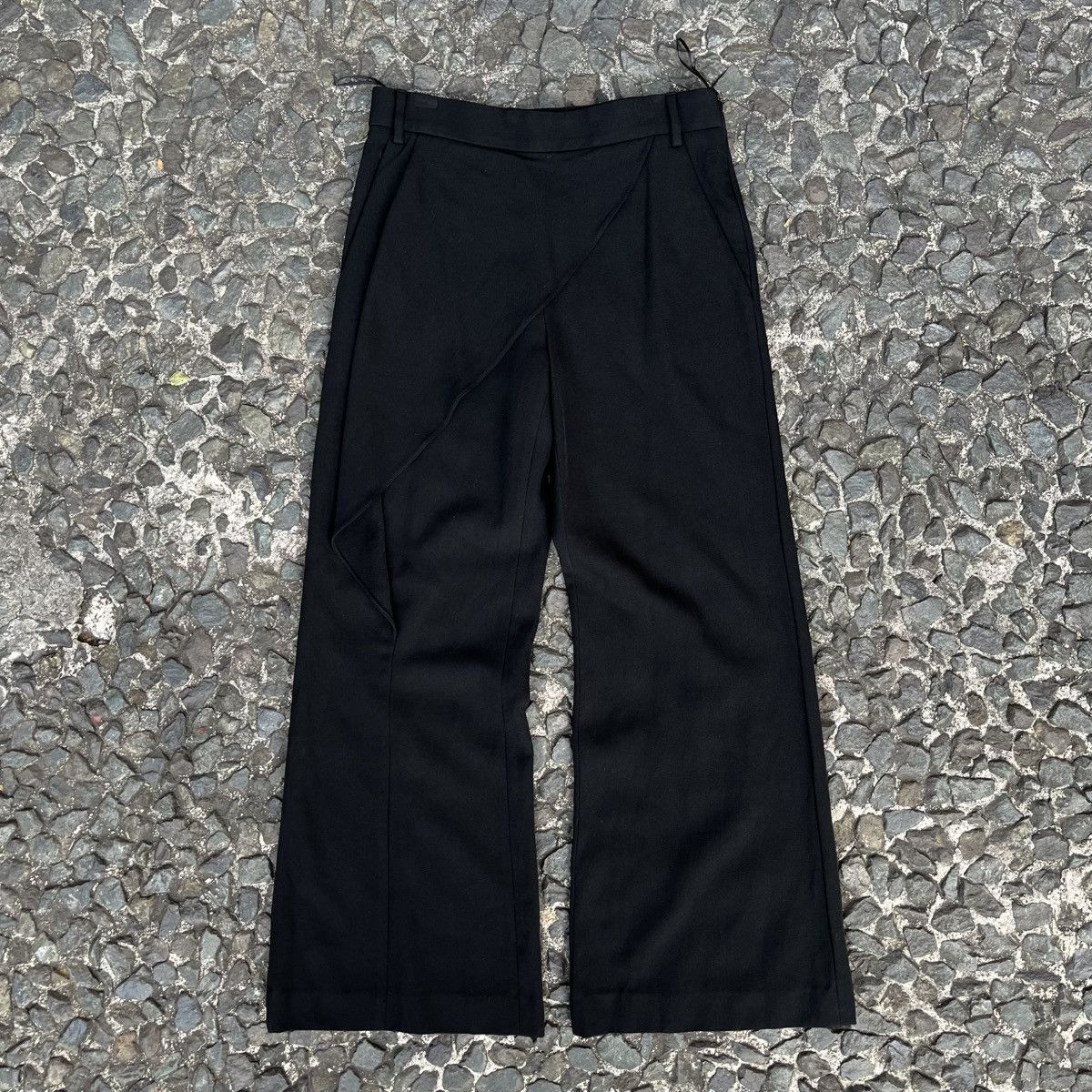 Givenchy Givenchy FW2009 Asymmetric Overlay Tailored Trousers Size 26" / US 2 / IT 38 - 2 Thumbnail