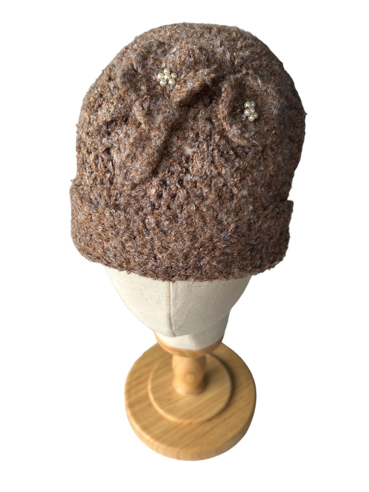 Japanese Brand Handmade Knitted Beanie Hats Size ONE SIZE - 1 Thumbnail