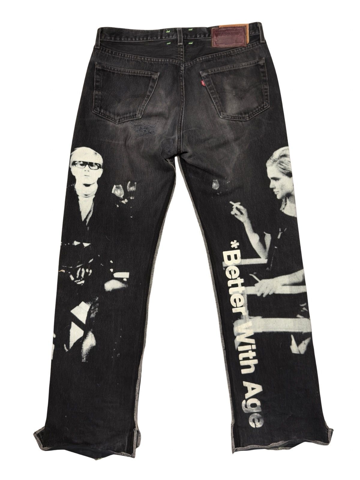 Better With Age BETTER WITH AGE DERBY PLEATED DENIM "BLACK" Size US 35 - 2 Thumbnail