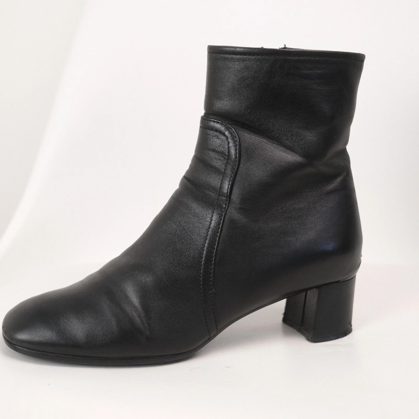 Prada Prada Calzature Donna Black Leather Boots Size 37 City Boots Size US 7.5 / IT 37.5 - 7 Thumbnail