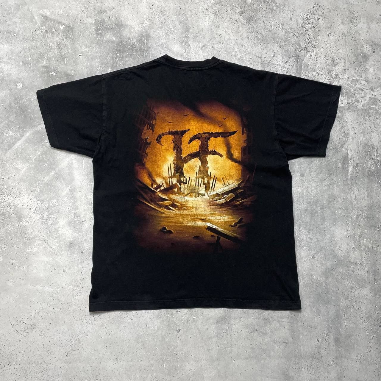 Band Tees Hammerfall 'Hammer Of Dawn' Promo Album T Shirt Faded Black Size US L / EU 52-54 / 3 - 2 Thumbnail