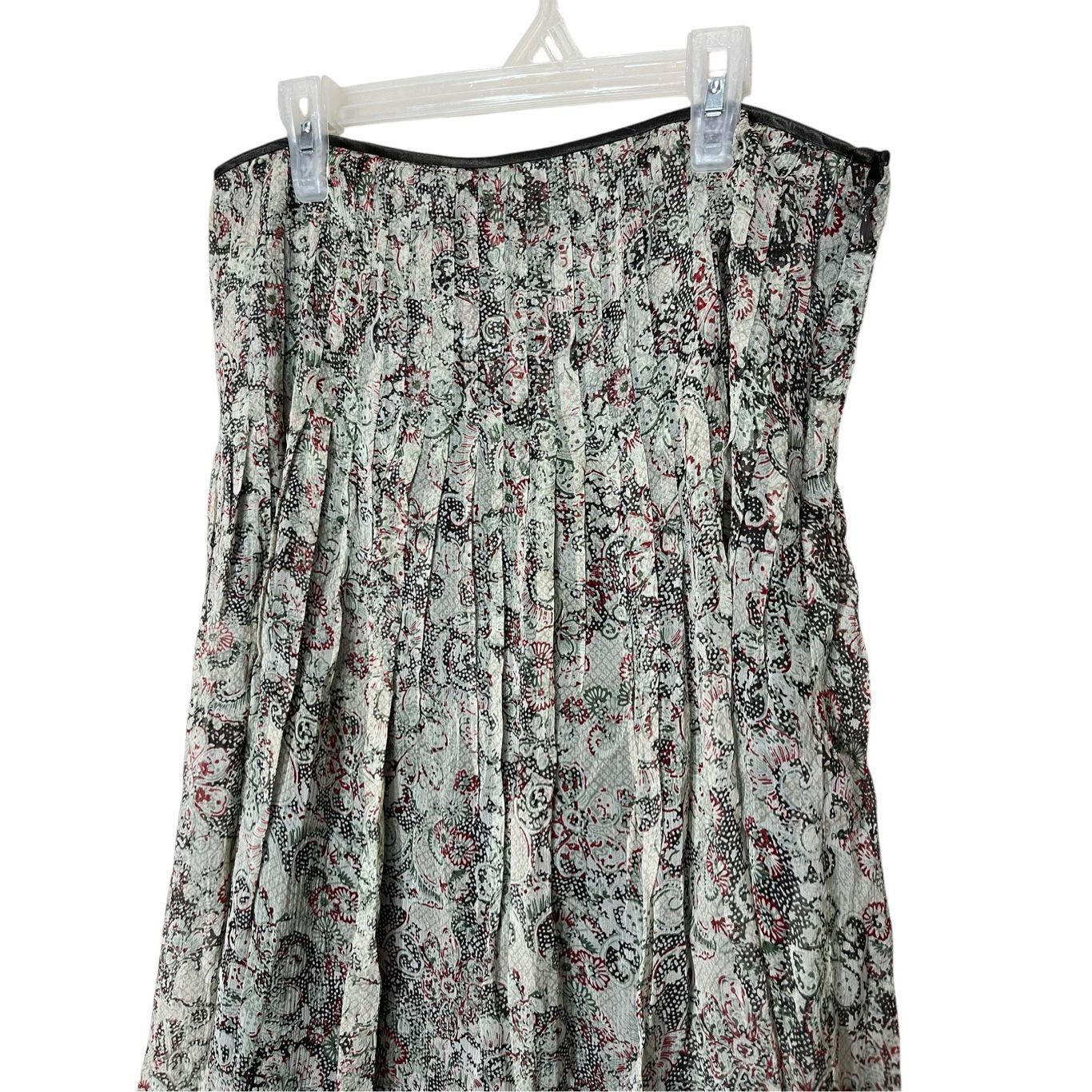 Elie Tahari Tahari 100% Silk Floral Skirt Womens Size 6 Size 28" / US 6 / IT 42 - 2 Thumbnail
