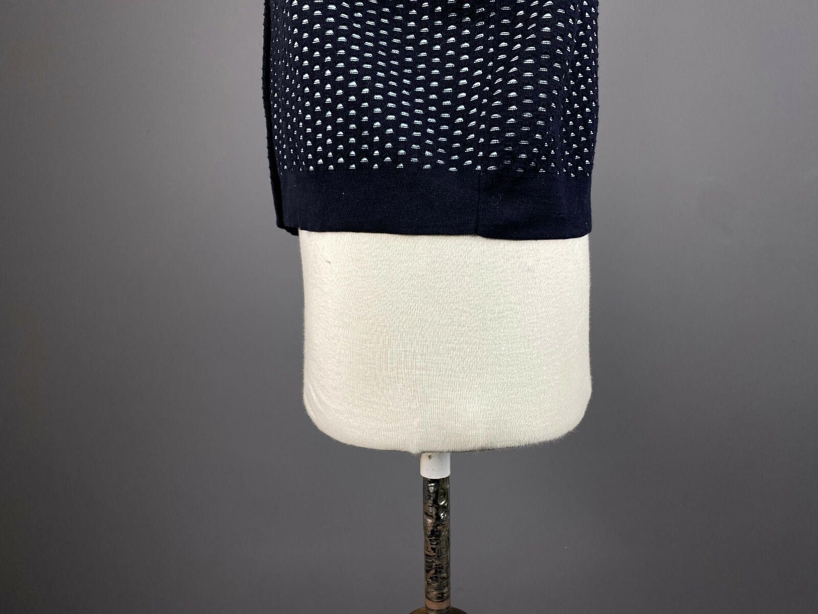 Cos Cos Black Cotton Crew Polka Dot Cardigan Sweater Size M Size M / US 6-8 / IT 42-44 - 6 Thumbnail
