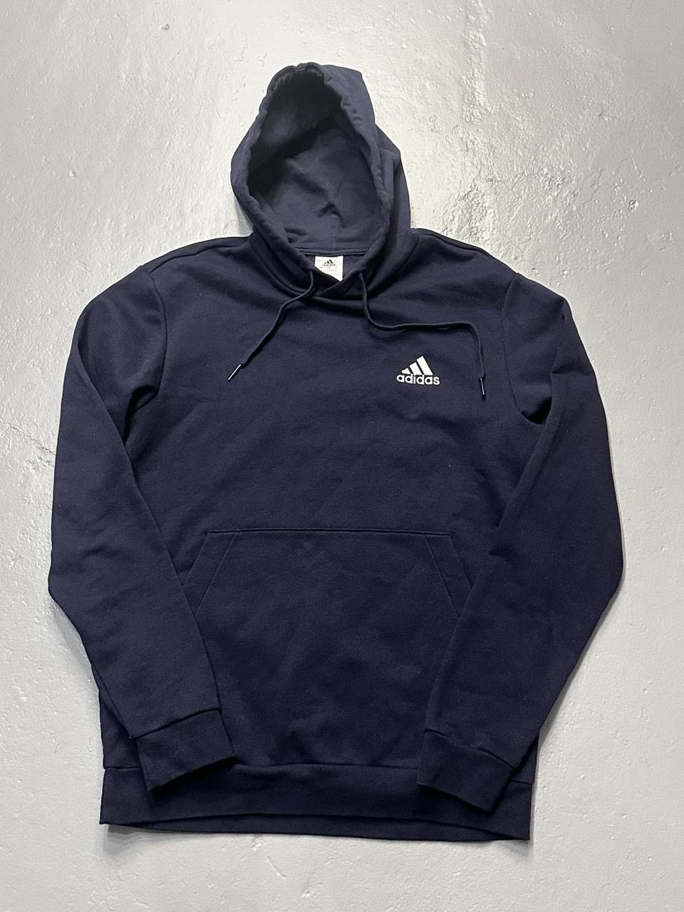 Adidas Adidas Navy Blue & white logo Hoodie Size US L / EU 52-54 / 3 - 1 Thumbnail