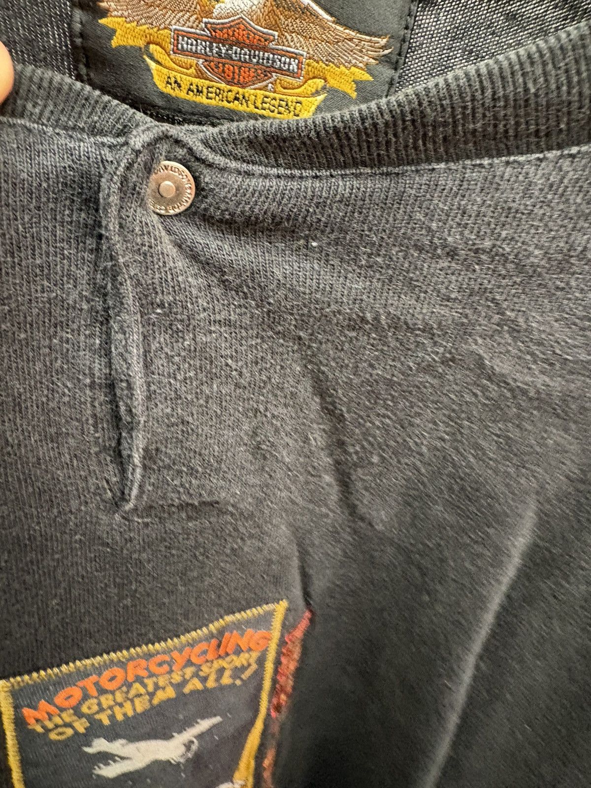 Harley Davidson × Vintage Vintage Harley Davidson long sleeve Size US L / EU 52-54 / 3 - 5 Thumbnail