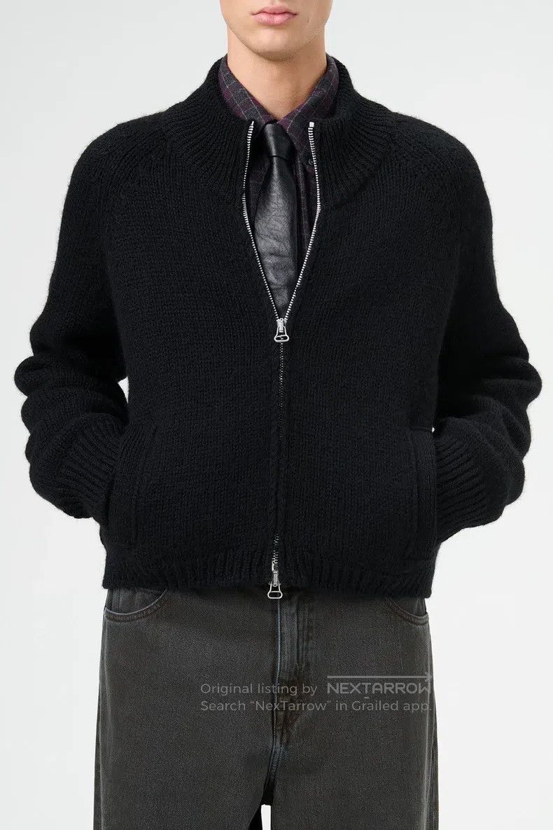 Our Legacy Our Legacy Black Two-Way Zip Knit Sweater Size US M / EU 48-50 / 2 - 6 Thumbnail