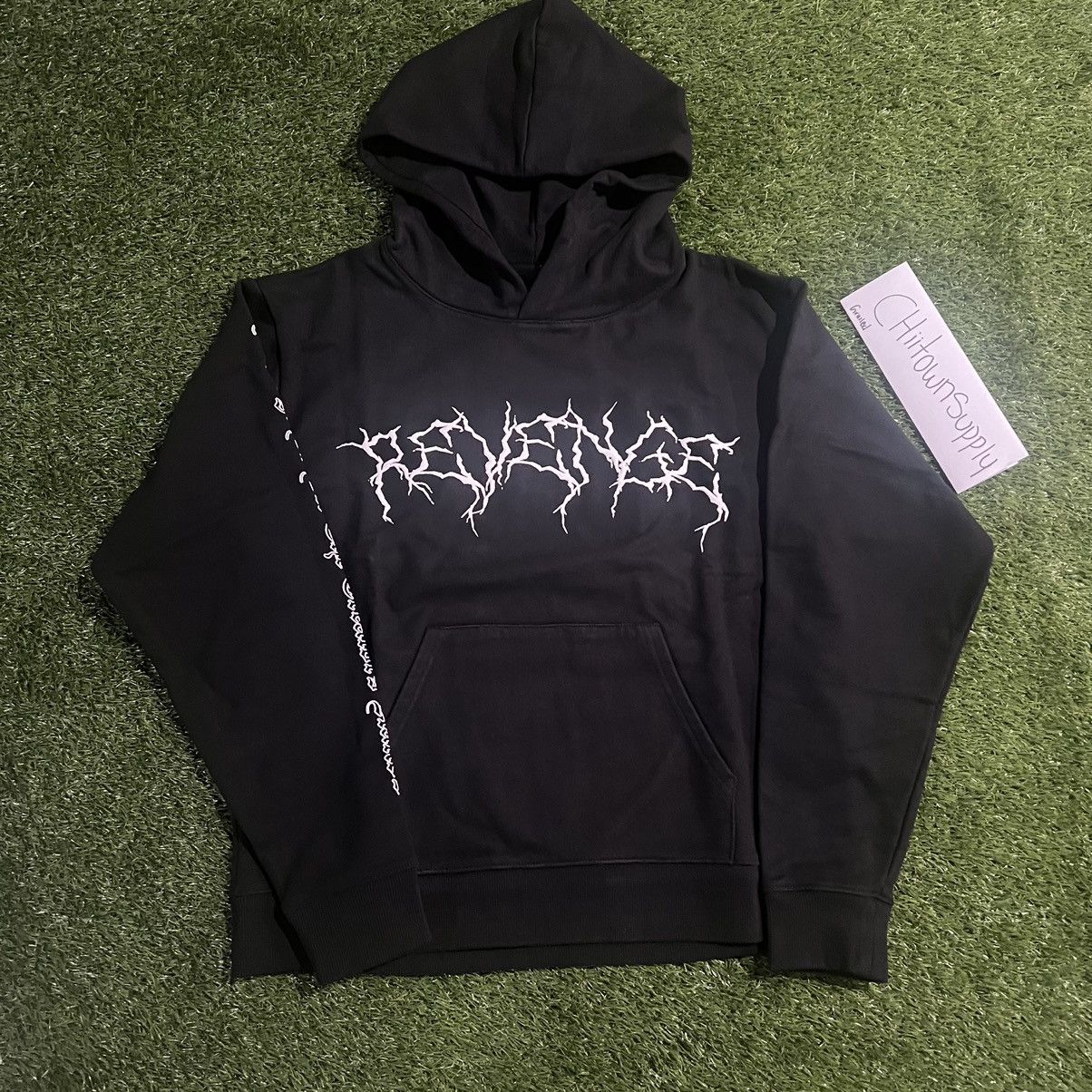 Revenge Revenge X Lightning Hoodie Black white Size Large Grailed