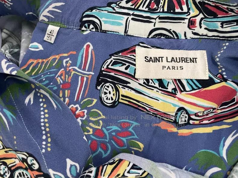 Saint Laurent Paris Saint Laurent Paris Hawaiian Wave Little Car Destroyed Fri Size US XXS / EU 40 - 5 Thumbnail