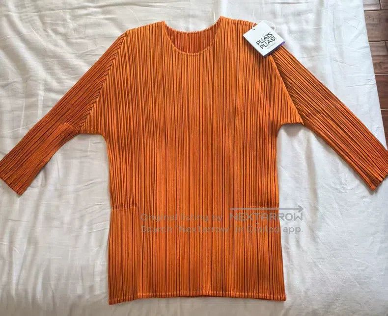 Issey Miyake Issey Miyake Brown Long Sleeve Top Size L / US 10 / IT 46 - 2 Thumbnail