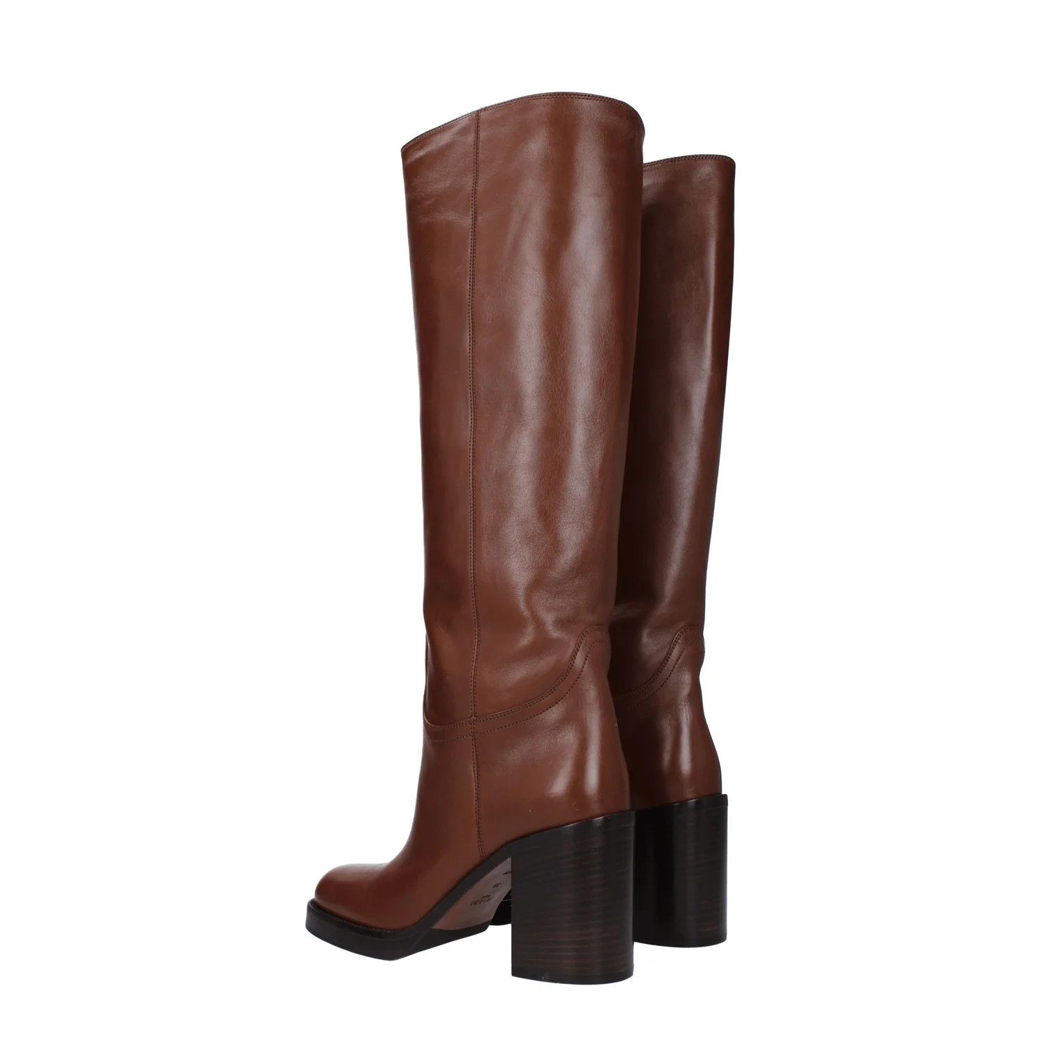 Prada ob1o1e1124 Leather Boots in Brown Size US 9 / IT 39 - 4 Thumbnail