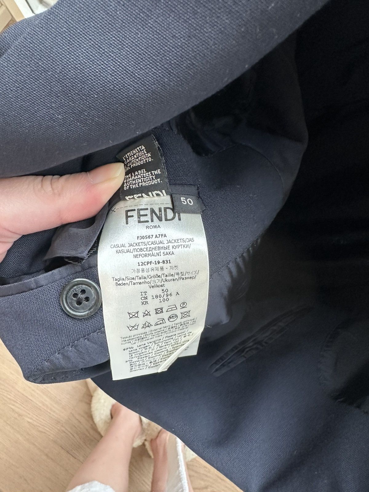 Fendi Fendi monogram blazer Size 50R - 11 Thumbnail