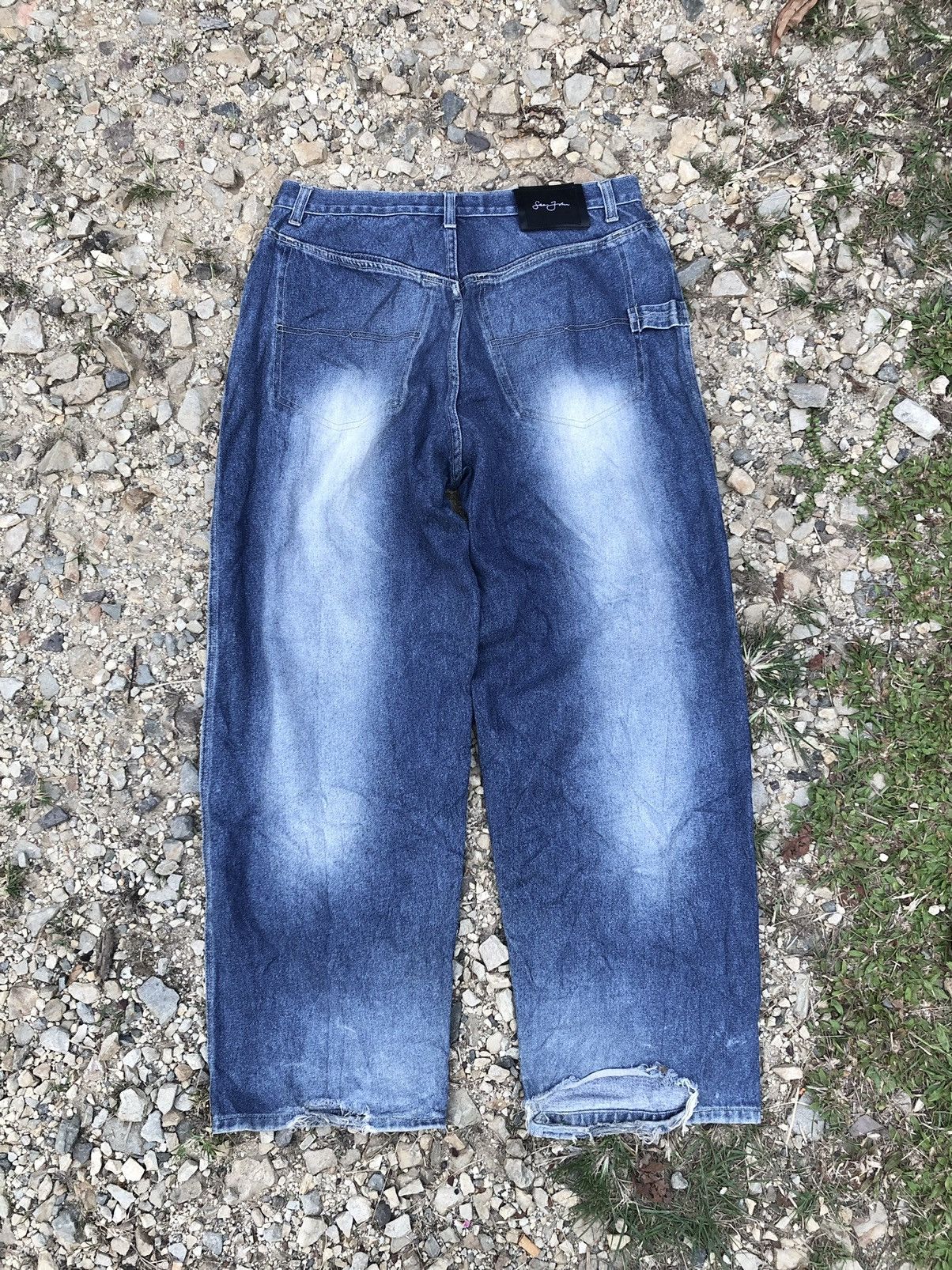 Sean John BAGGY WASHED BLUE DENIM BY SEAN JOHN Size US 34 / EU 50 - 8 Thumbnail