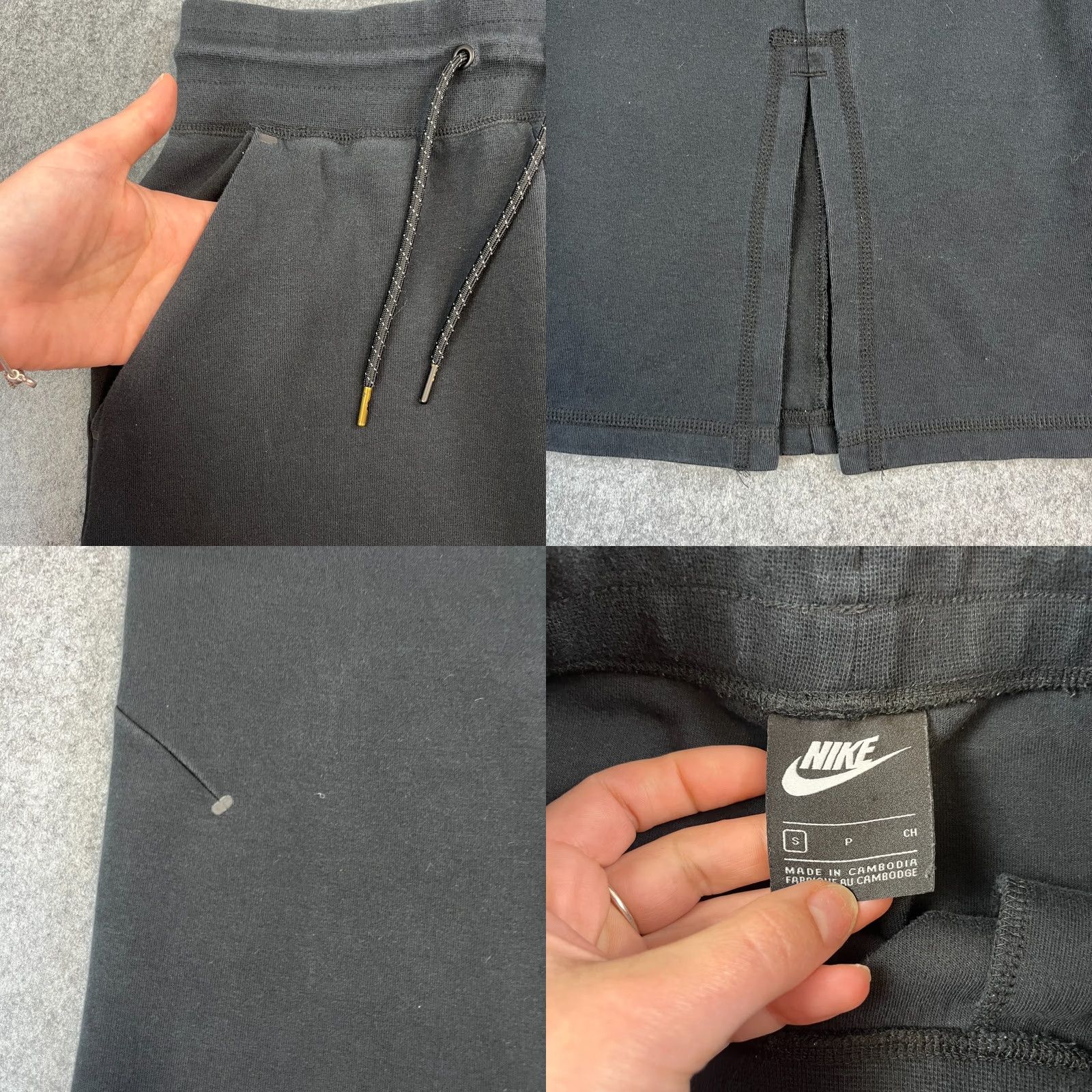 Nike Nike Womens Midi Skirt Front Slit Tech Fleece Black Small Size 28" / US 6 / IT 42 - 8 Thumbnail
