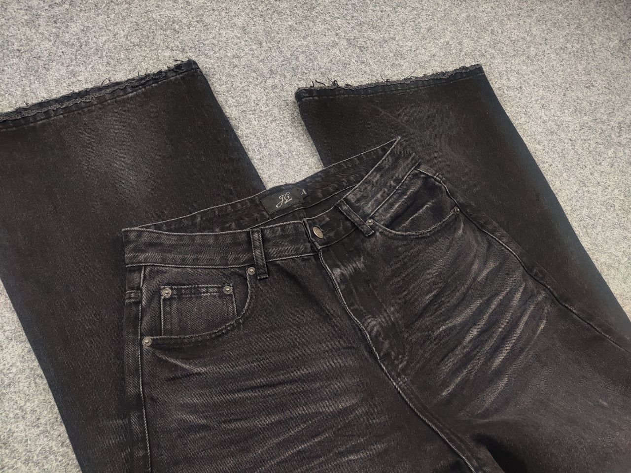 If Six Was Nine JC Official JCAESAR super baggy Black Denim Jeans LGB rick Size US 34 / EU 50 - 12 Thumbnail