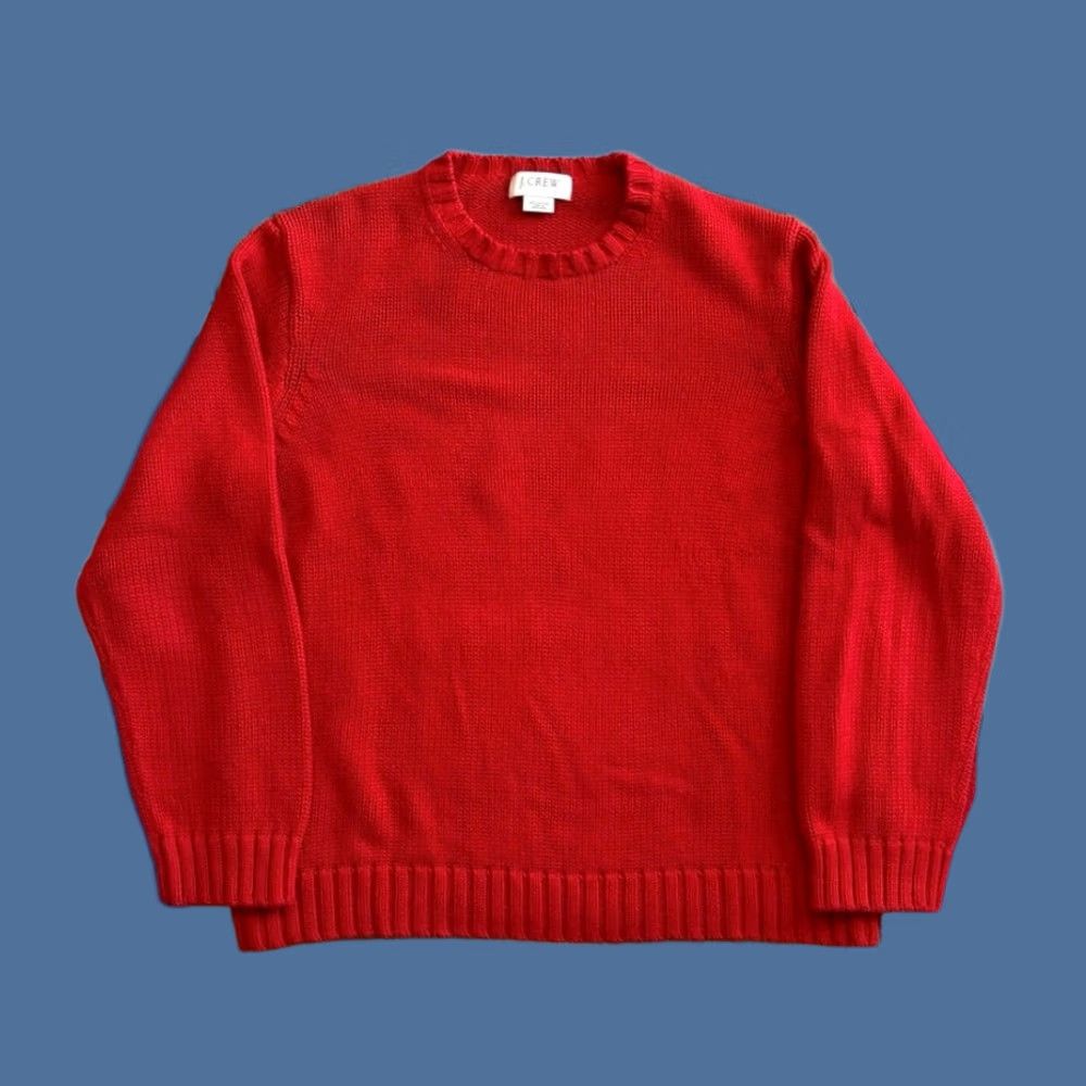 J.Crew J.Crew Pullover Sweater Adult Large Red Knit Casual Preppy Mens Size US L / EU 52-54 / 3 - 1 Thumbnail