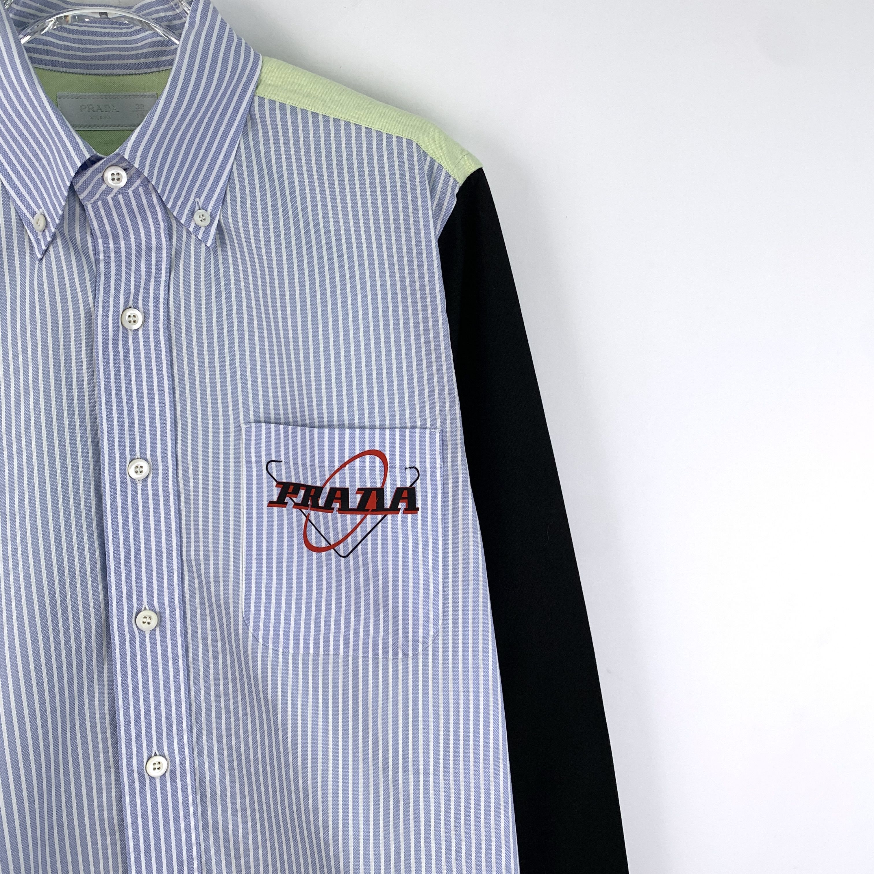 Prada Prada Shirt Colorblock Stripe Shirt (Size 38/S) Size S / US 4 / IT 40 - 6 Thumbnail