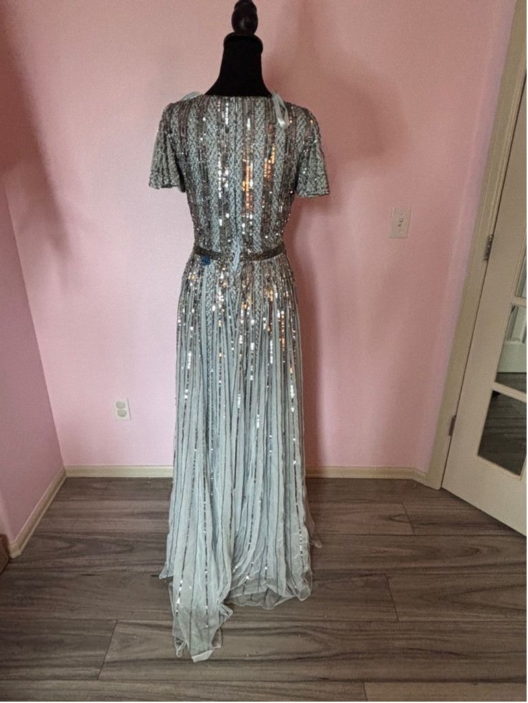 Mac Duggal Women's Mac Duggal Dress, Silver, Size 2 Size XS / US 0-2 / IT 36-38 - 8 Thumbnail