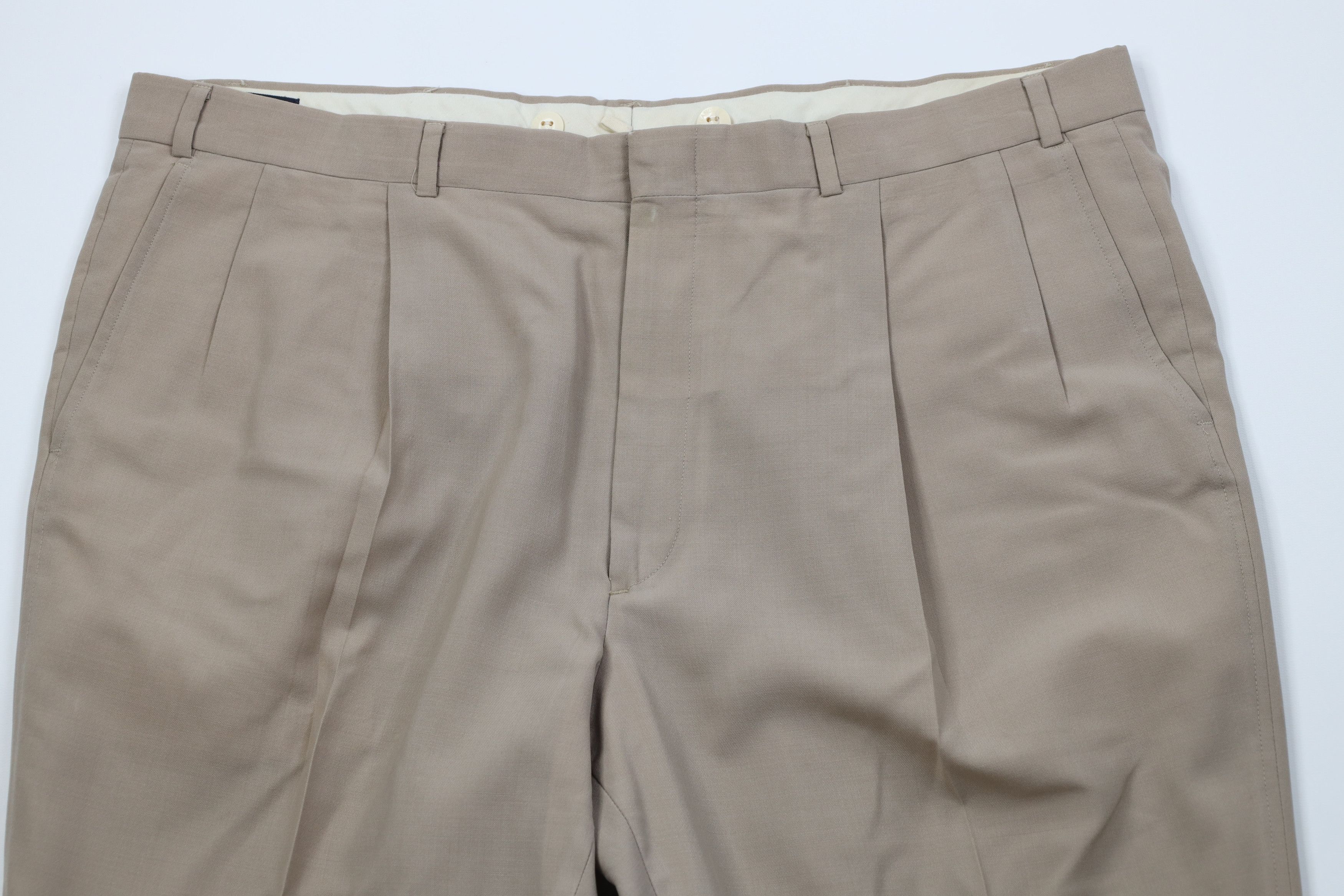 Lands' End Vintage 70s Lands End Blend Knit Wide Leg Chino Pants USA Size US 42 / EU 58 - 2 Thumbnail