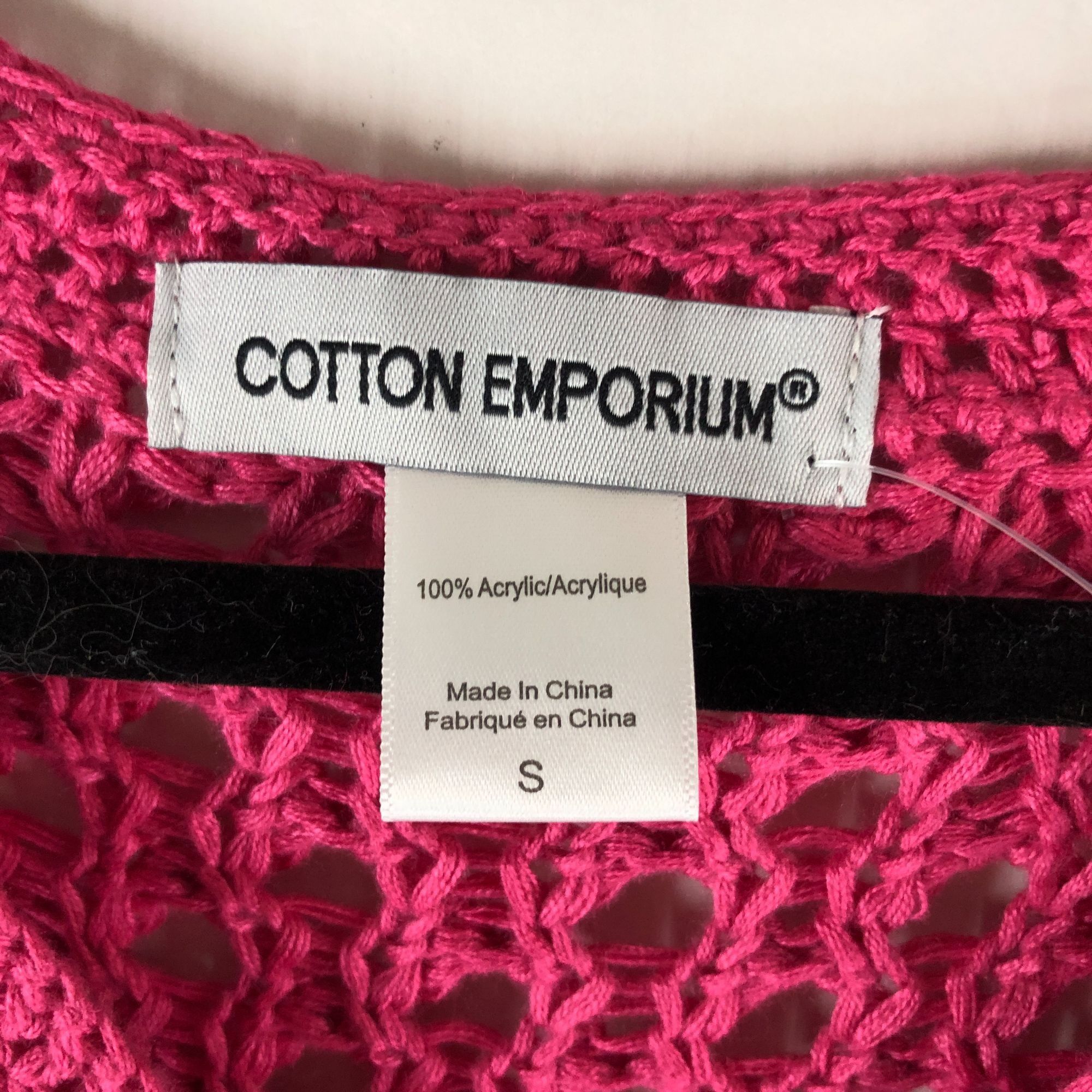 Other Cotton Emporium Womens Crochet Cardigan Sweater Granny Squar Size S / US 4 / IT 40 - 3 Thumbnail