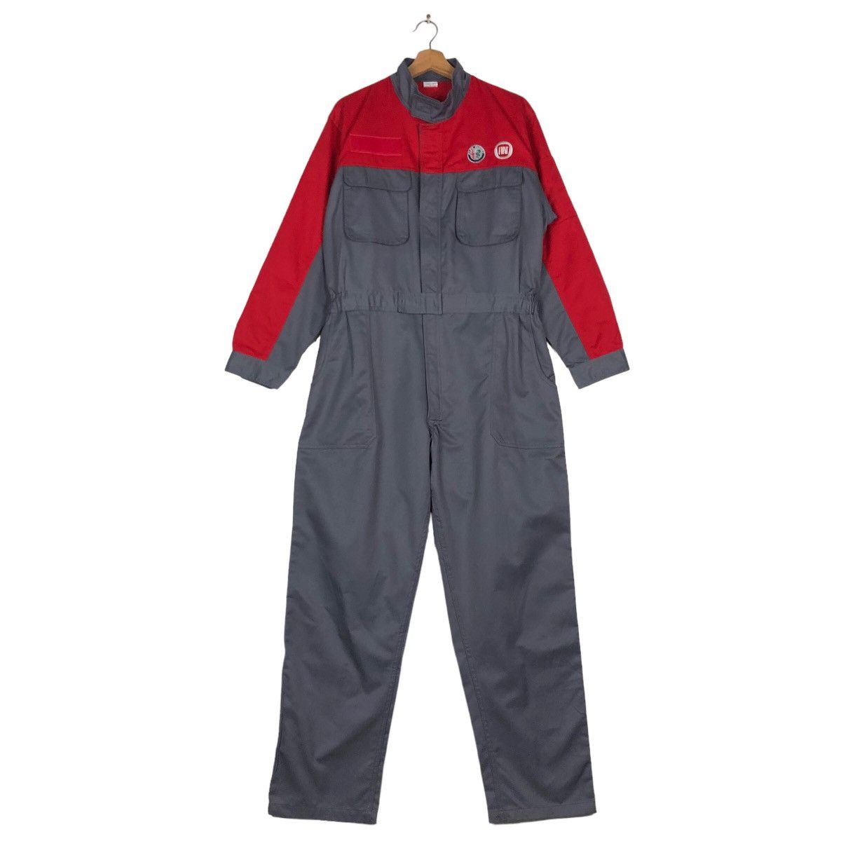 Japanese Brand 🔥90’s Vintage Overall Worker Big Logo Japan Racing Size US 36 / EU 52 - 1 Thumbnail