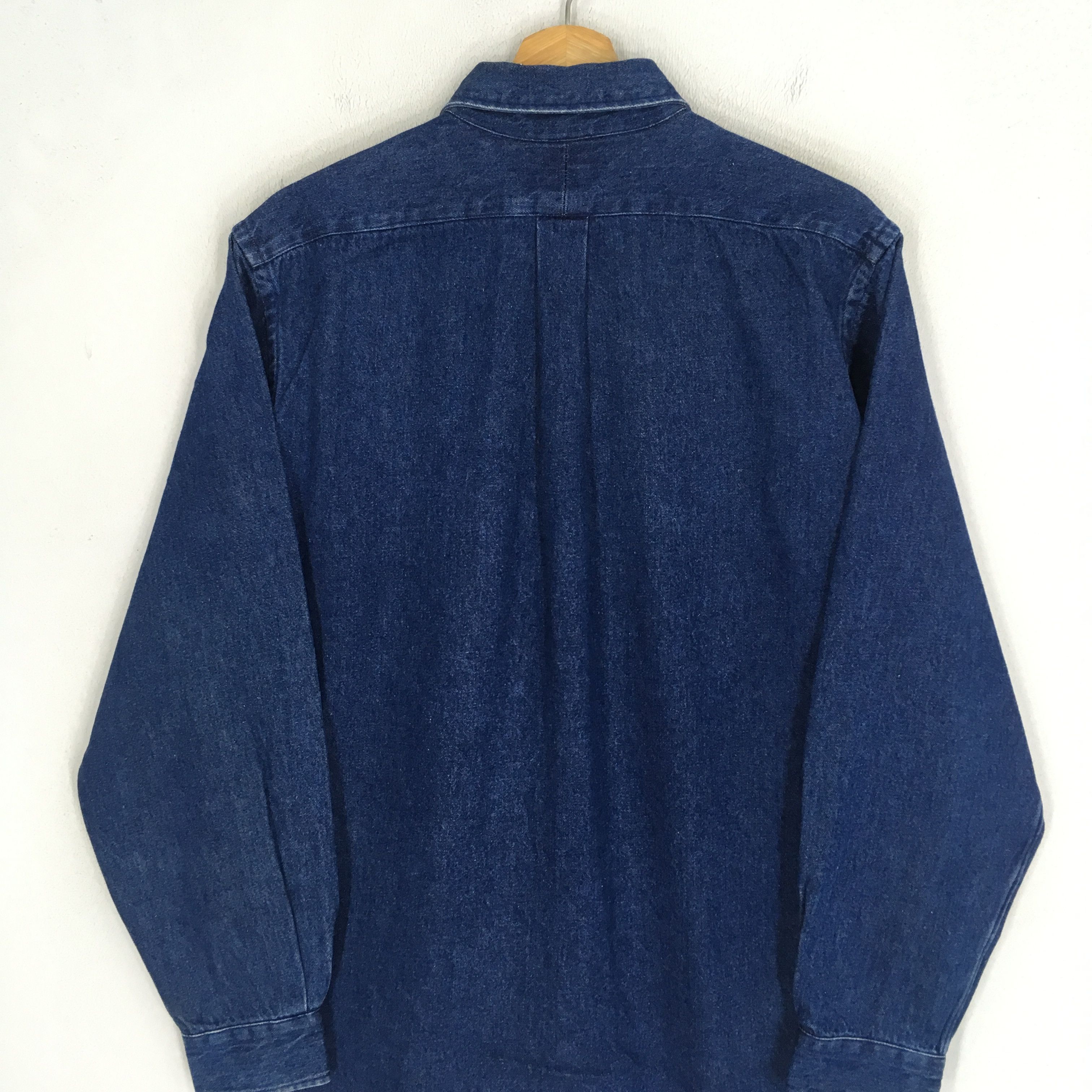 Polo Ralph Lauren Vintage 90's Polo Ralph Lauren Denim Shirt Polo Pony Jeans Size US M / EU 48-50 / 2 - 4 Thumbnail