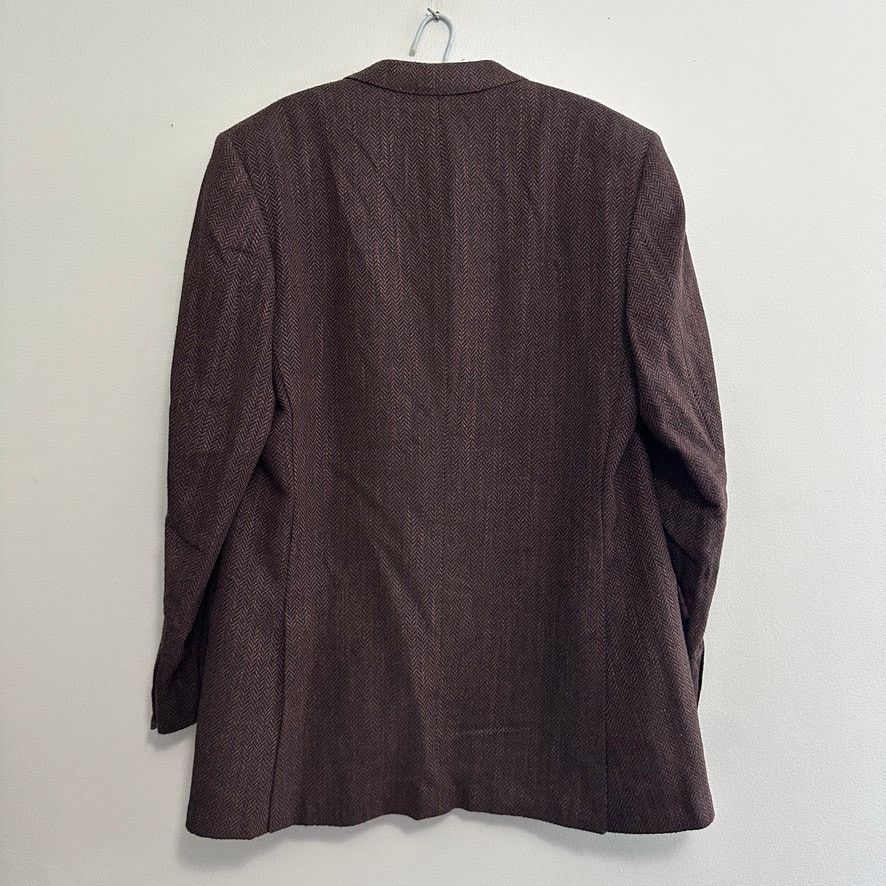Ermenegildo Zegna Zegna brown silk and wool three button blazer size 46R Size 46R - 3 Thumbnail
