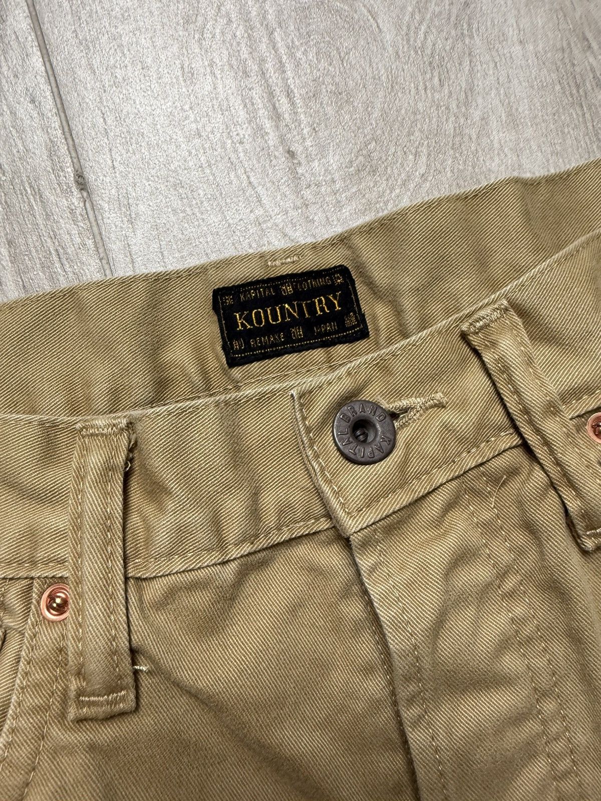 Kapital Kountry Kapital Kountry Straight-leg Khaki Size US 34 / EU 50 - 2 Thumbnail