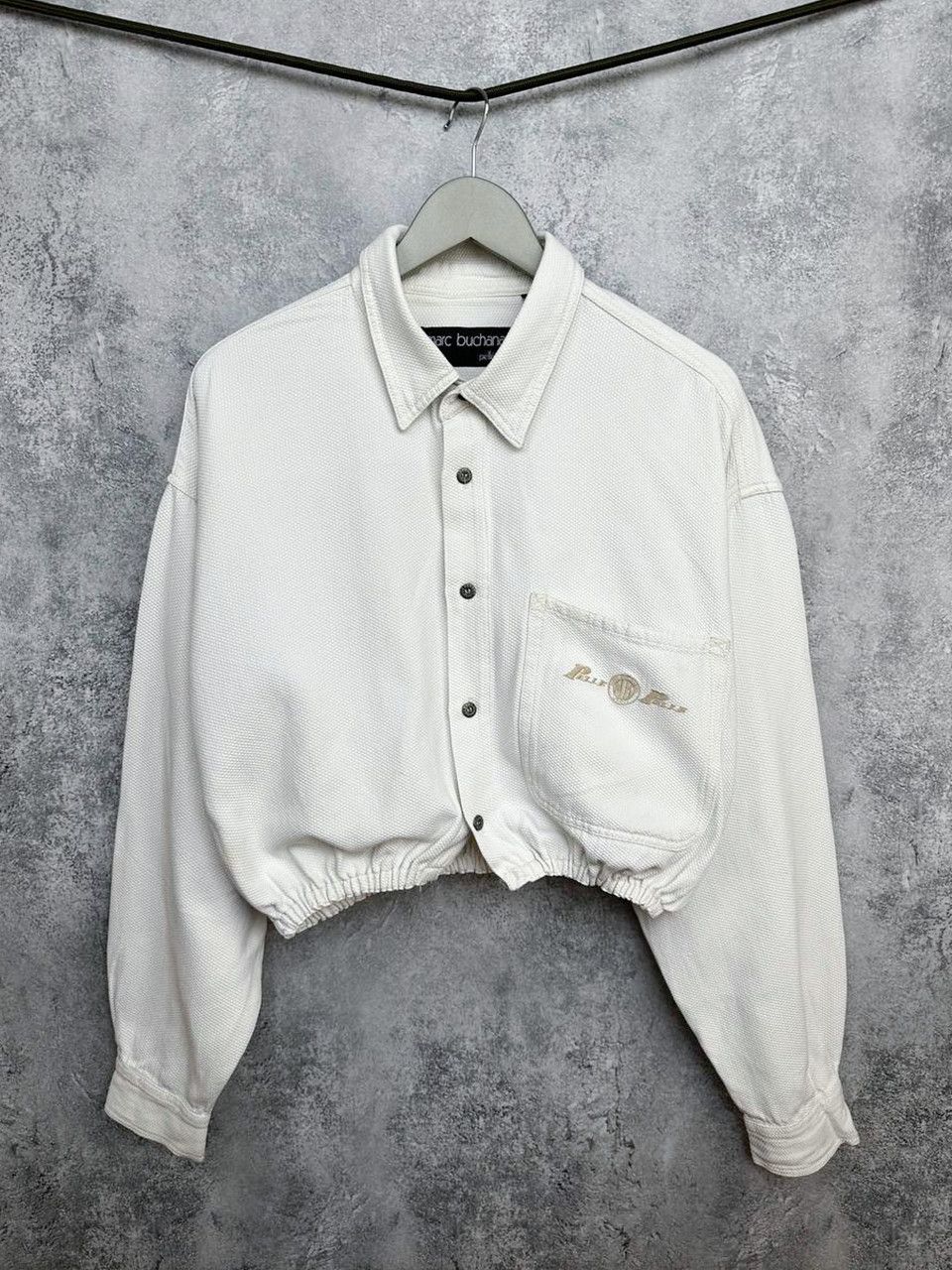 Marc Buchanan Pelle Pelle Marc Buchanan Cropped Waffle Cotton Jacket Y2K Size XL / US 12-14 / IT 48-50 - 1 Thumbnail
