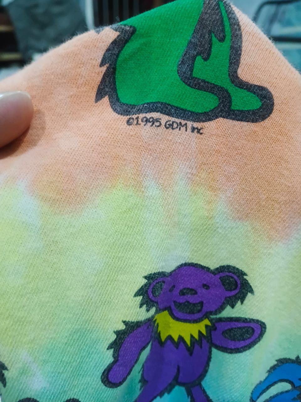 Vintage Vintage 1995 Grateful Dead Dancing Bears Spiral Tie Dye Tee Size US L / EU 52-54 / 3 - 2 Thumbnail