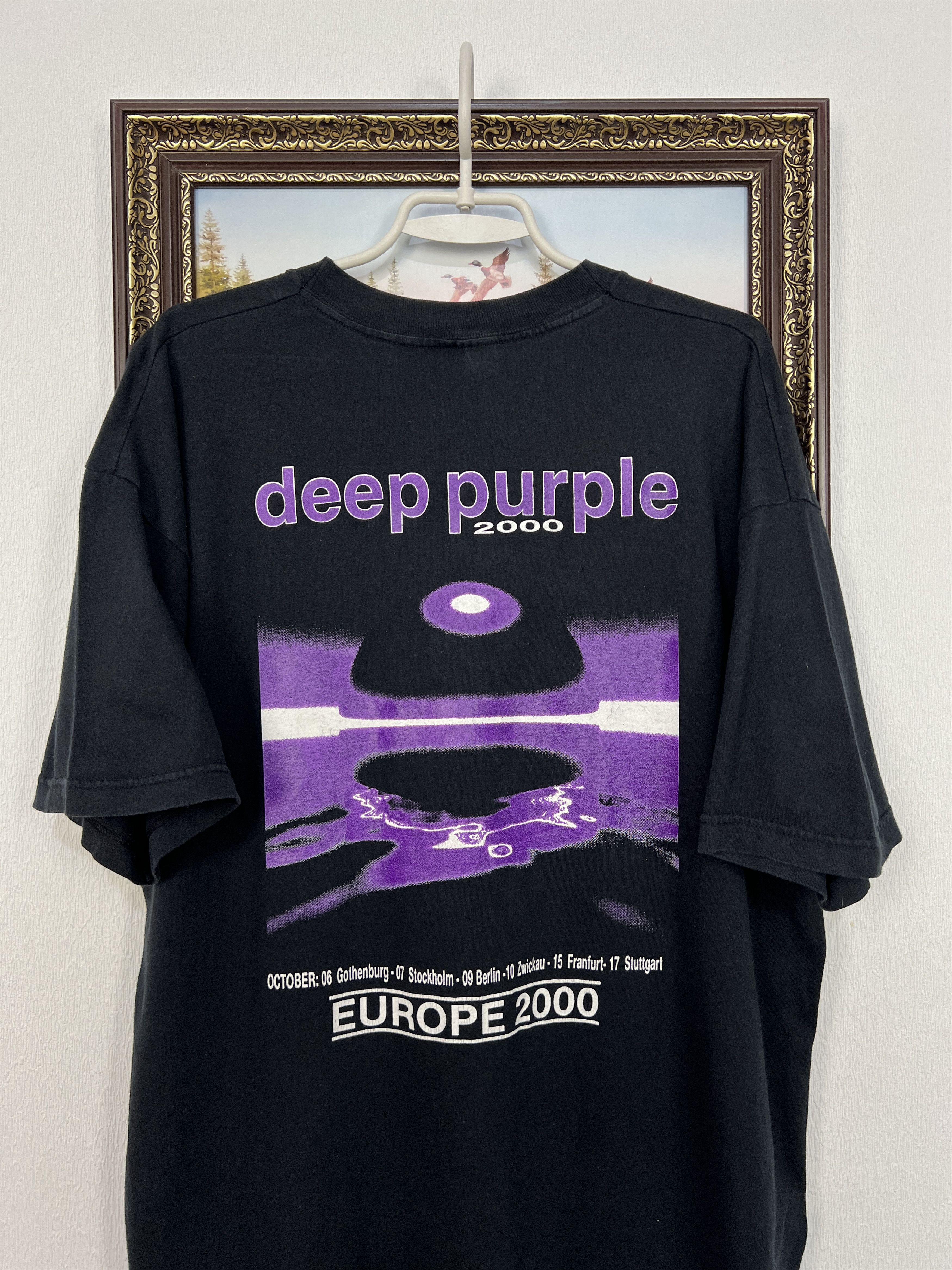 Vintage Vintage 90's Deep Purple Europe Tour Band Tee Over Print Size US XL / EU 56 / 4 - 8 Thumbnail