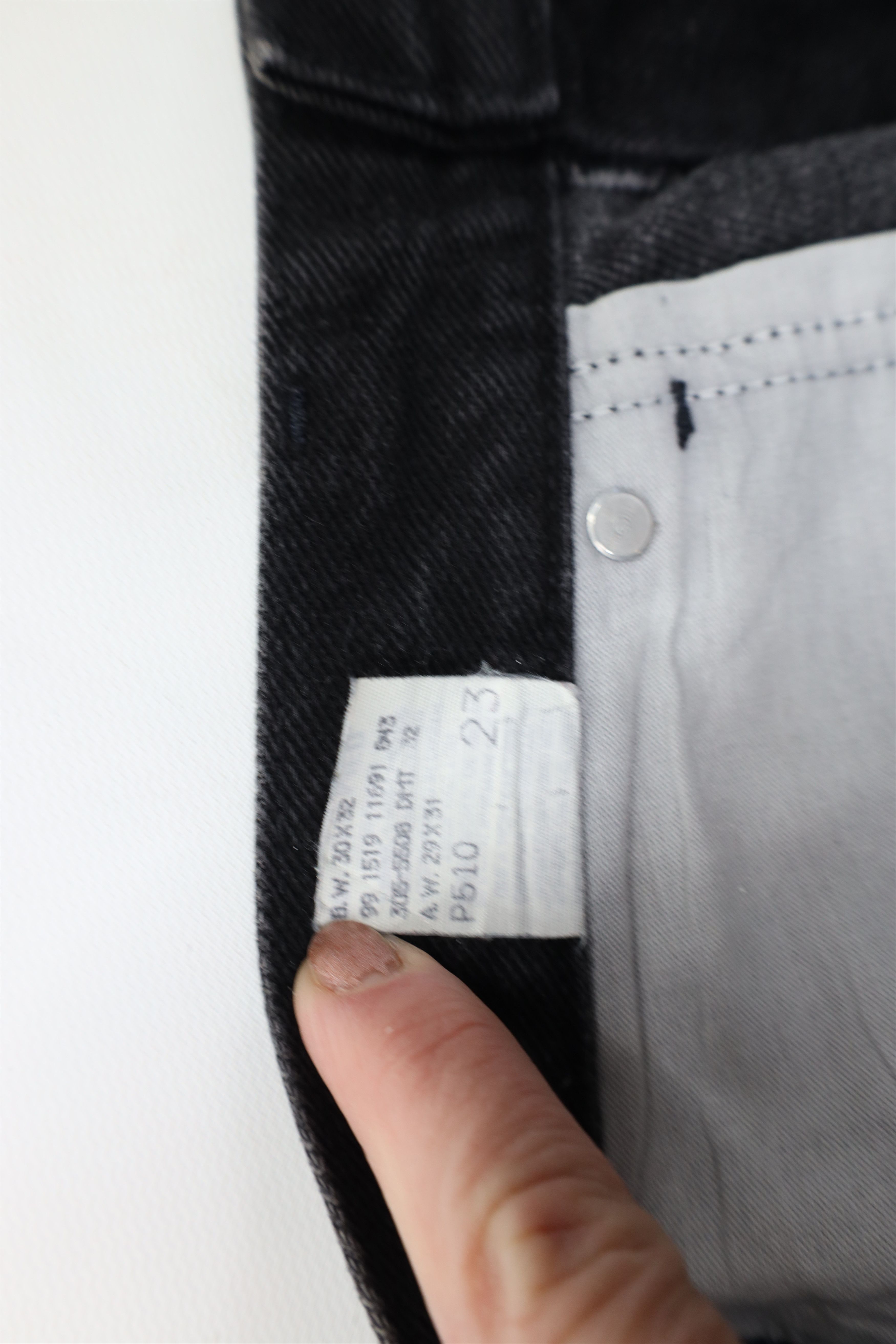 Lee × Vintage Vintage 90s Lee High Waist Tapered Leg Denim Jeans Black Size 36" / US 14 / IT 50 - 10 Thumbnail