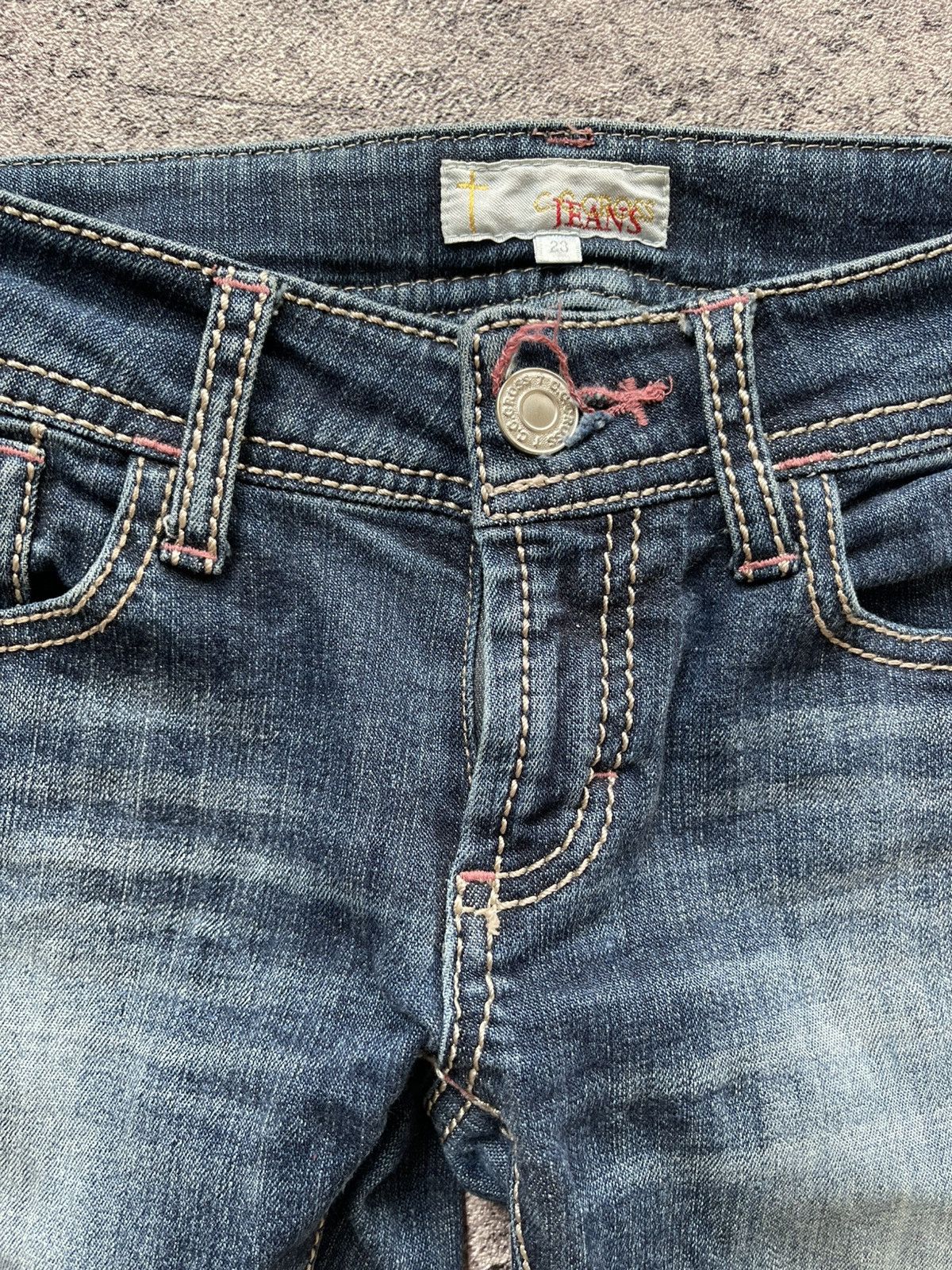 Japanese Brand Y2K C.C Cross Ifsixwasnine jeans skinny Size 26" / US 2 / IT 38 - 4 Thumbnail