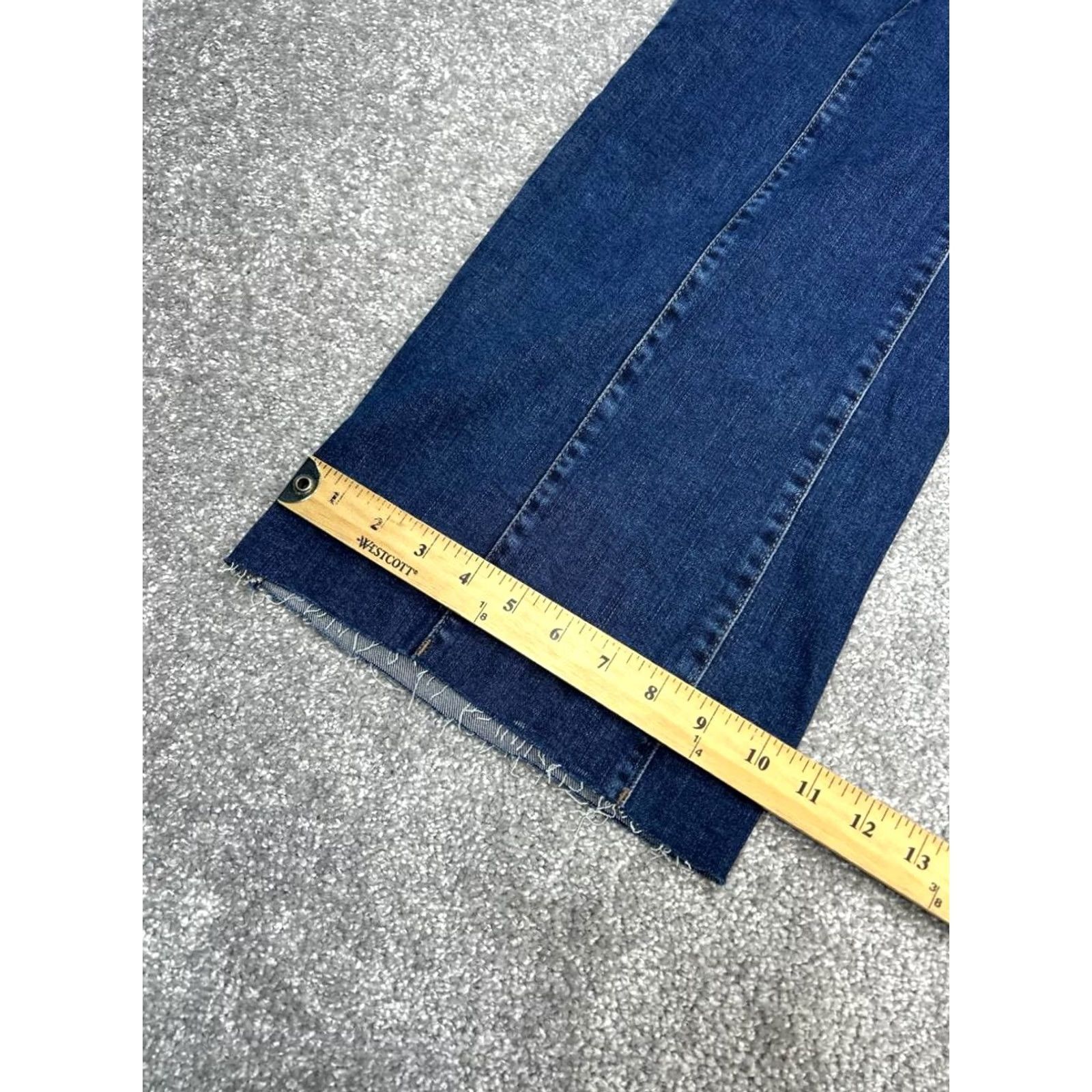 Banana Republic Banana Republic High Rise Wide Leg Jeans Womens 28 Blue Denim Cropped 28x25 Size 28" / US 6 / IT 42 - 4 Thumbnail