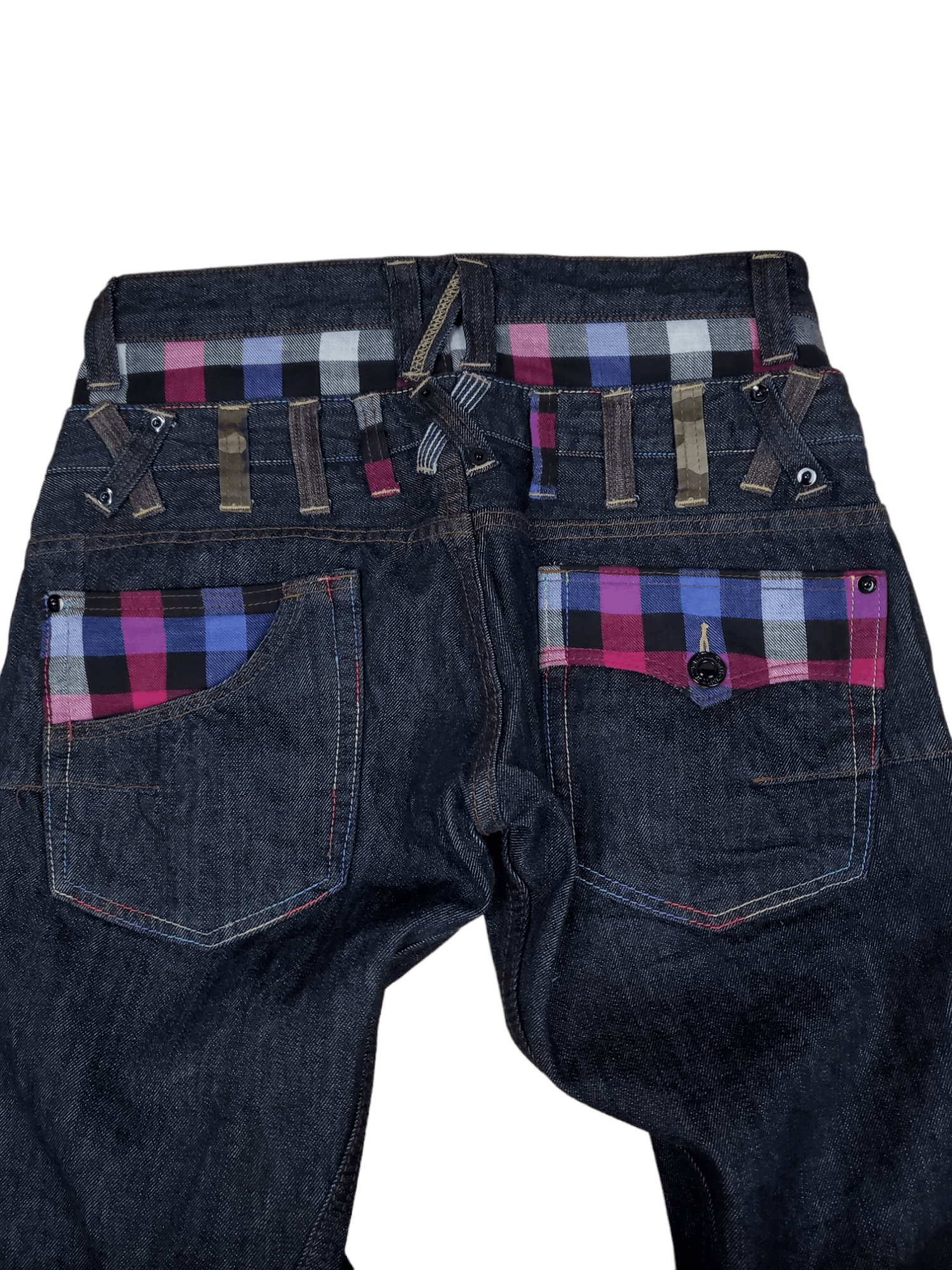 Japanese Brand × Vintage 🔥Vintage Denim Double Waist Dominate Handcrafted Jeans🔥 Size US 32 / EU 48 - 4 Thumbnail