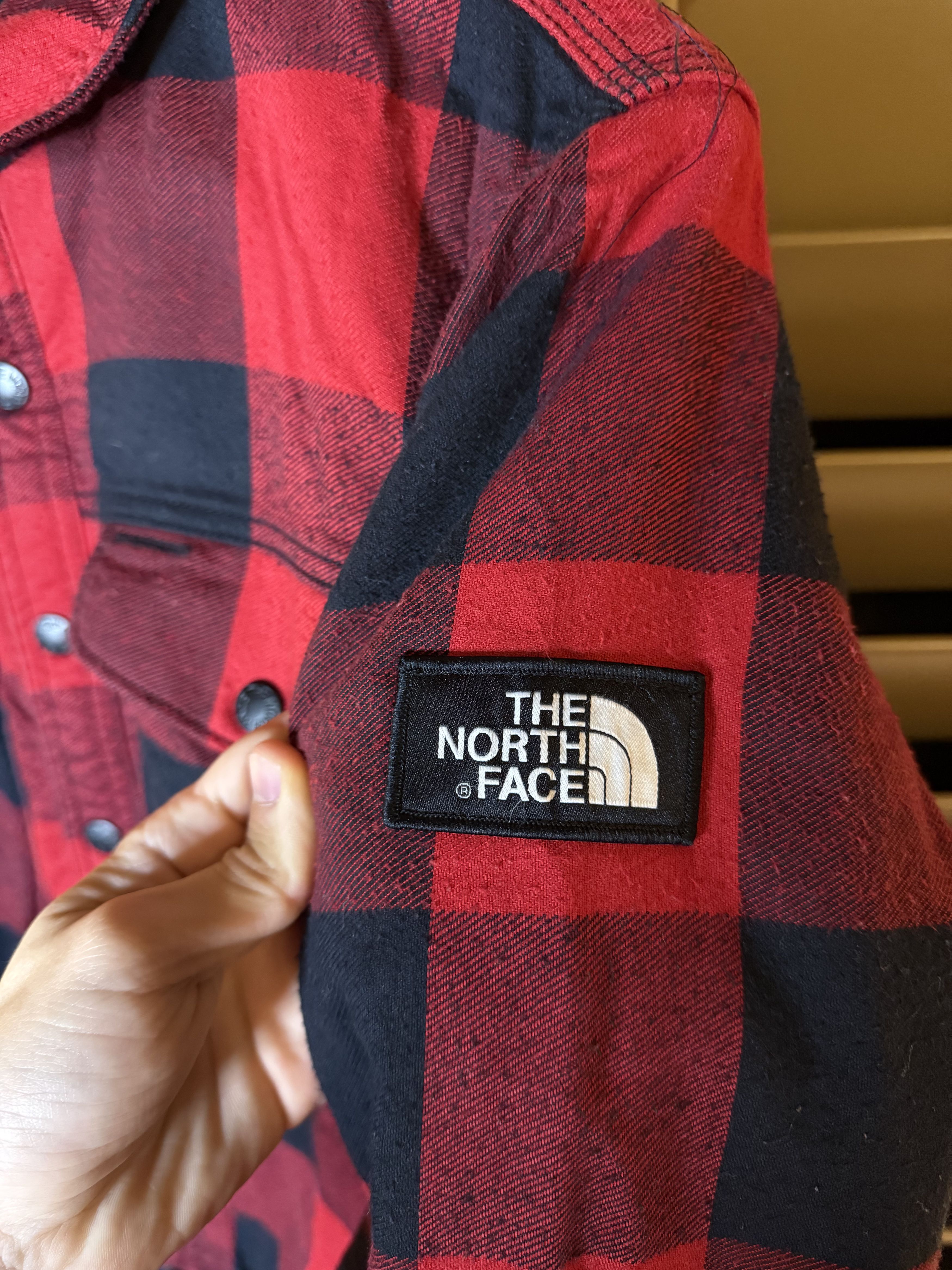 The North Face The North Face Red Fleece-lined Flannel Shirt Jacket Size US S / EU 44-46 / 1 - 6 Thumbnail