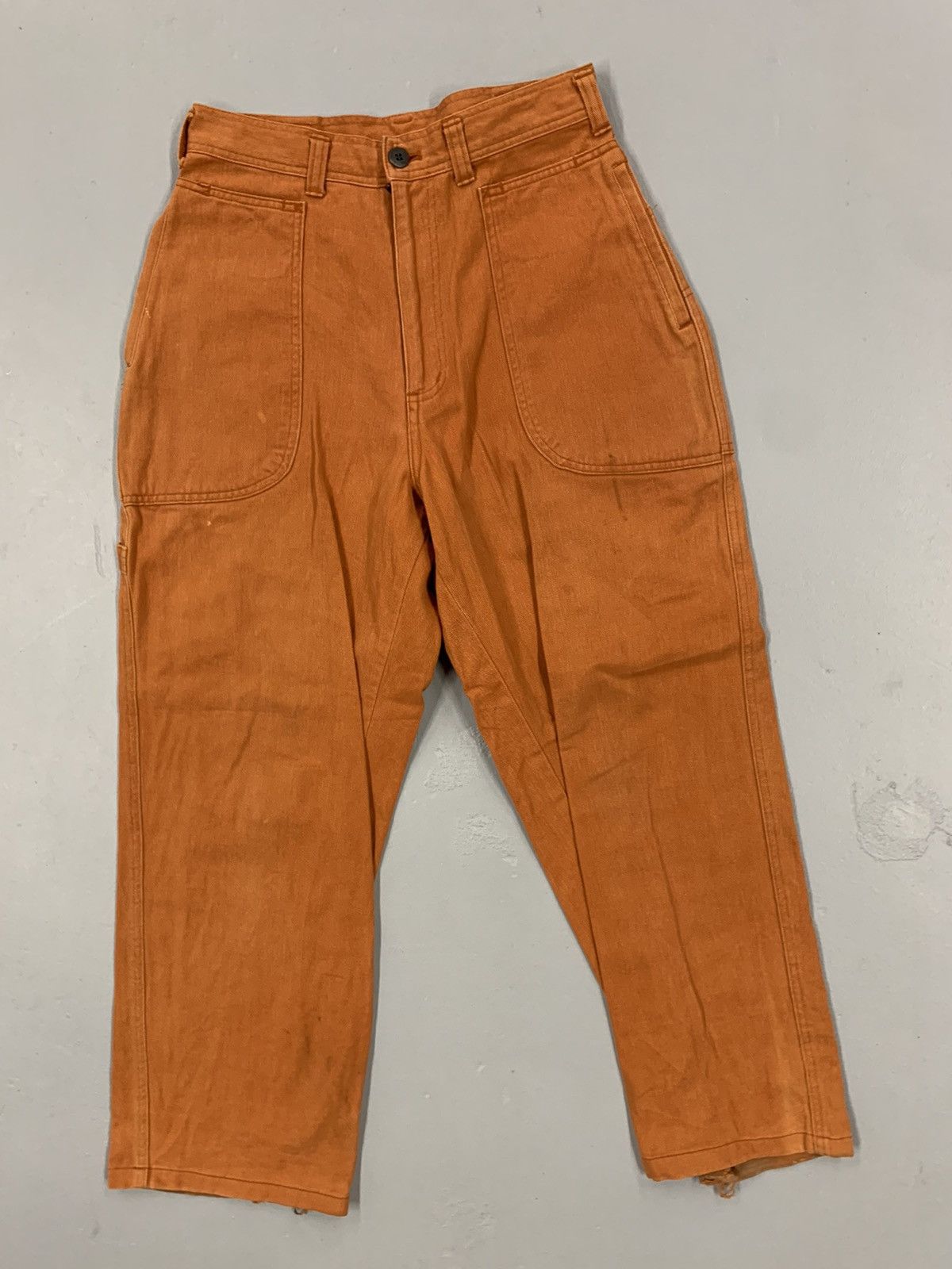 image of Issey Miyake Vintage 1990S Hai Sporting Goods Orange Baker Pants, Men's (Size 29)