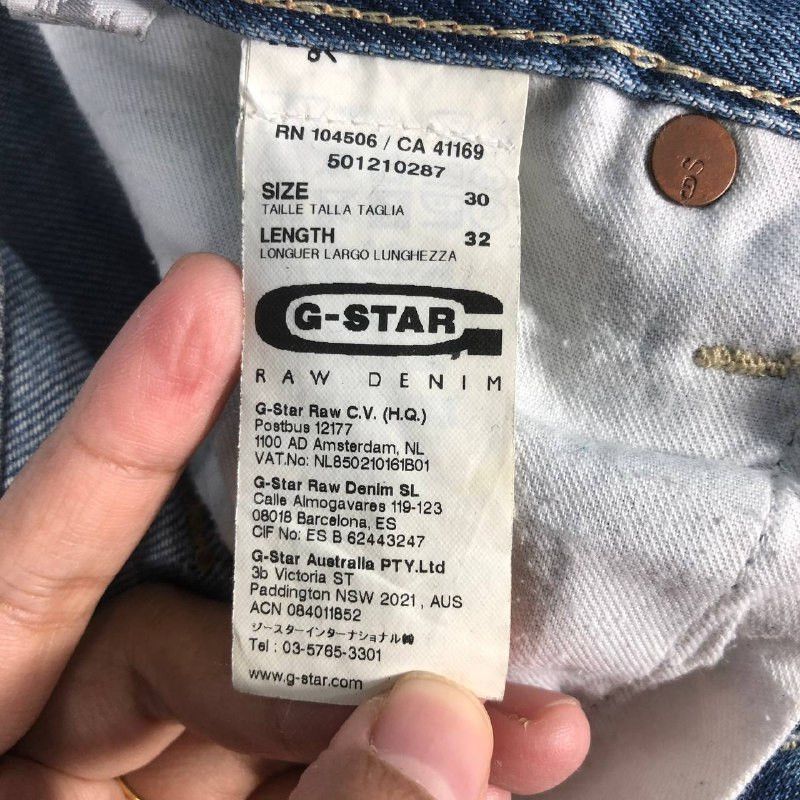 G-Star Vintage G-Star Raw 3301 Denim Jeans Size US 31 - 13 Thumbnail