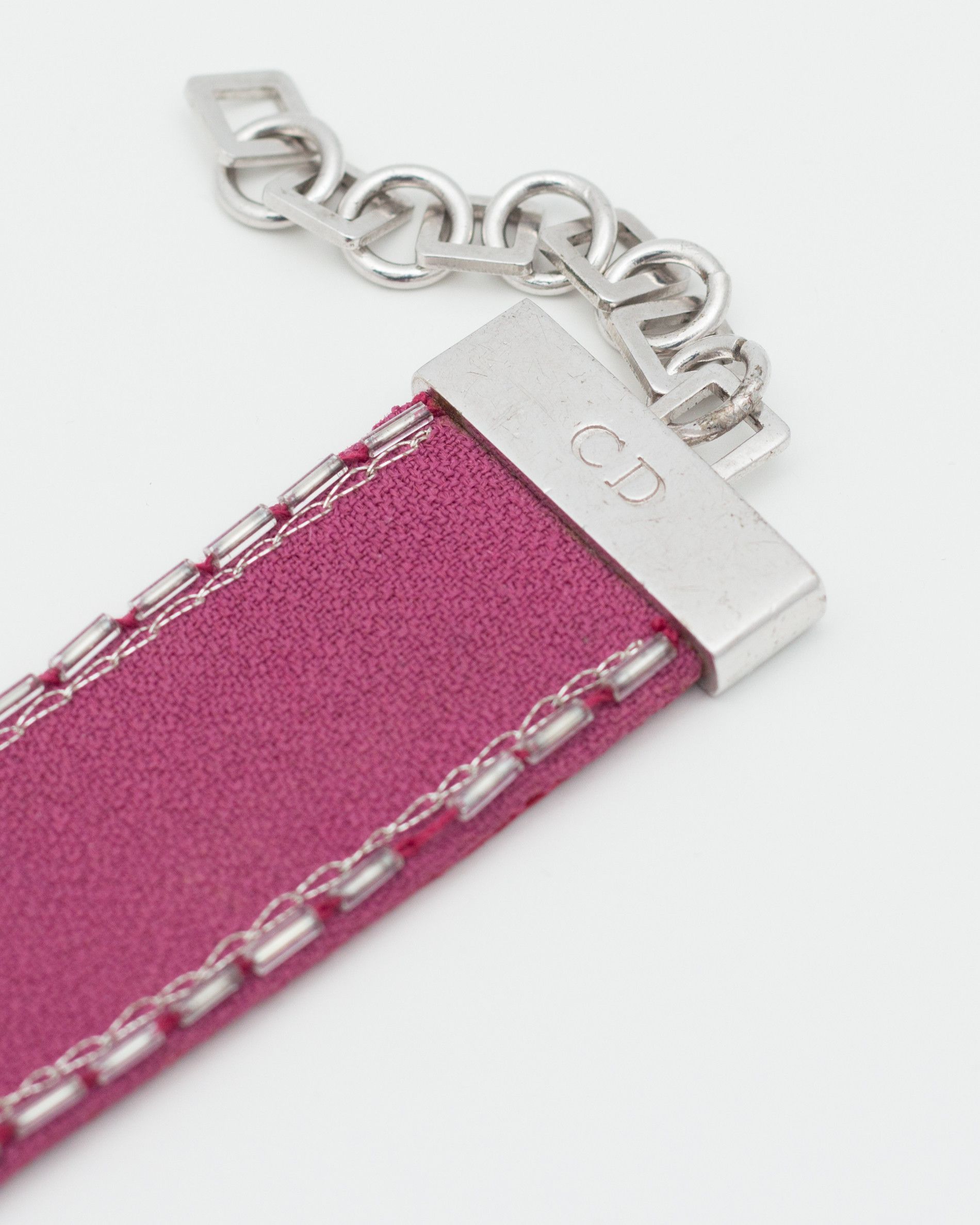 Dior Galliano Era Vintage Embroidered Logo Choker Rare Y2K Size ONE SIZE - 10 Thumbnail