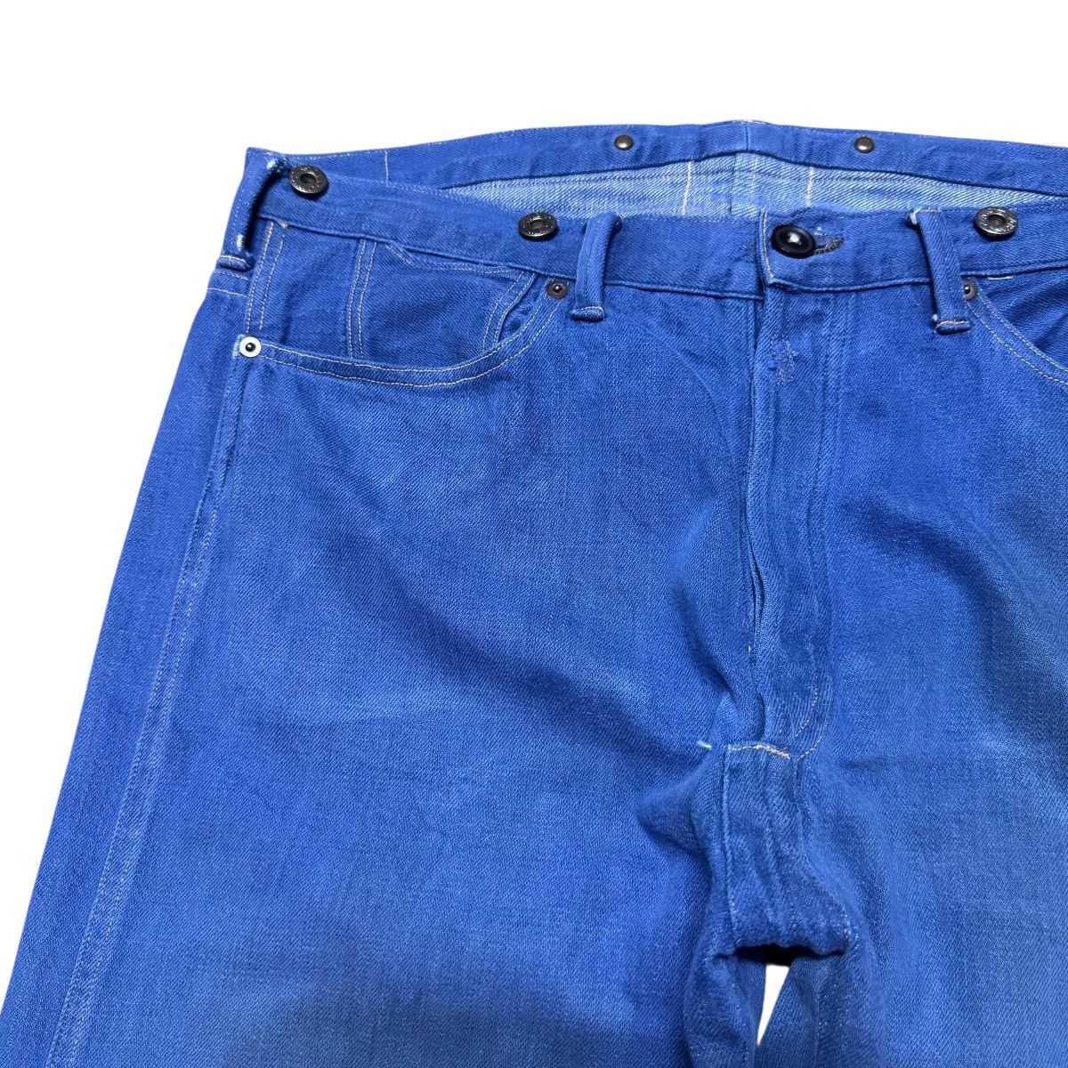 Heller's Cafe × Warehouse Vintage Heller's Cafe Denim Selvedge Jeans Size US 34 / EU 50 - 5 Thumbnail
