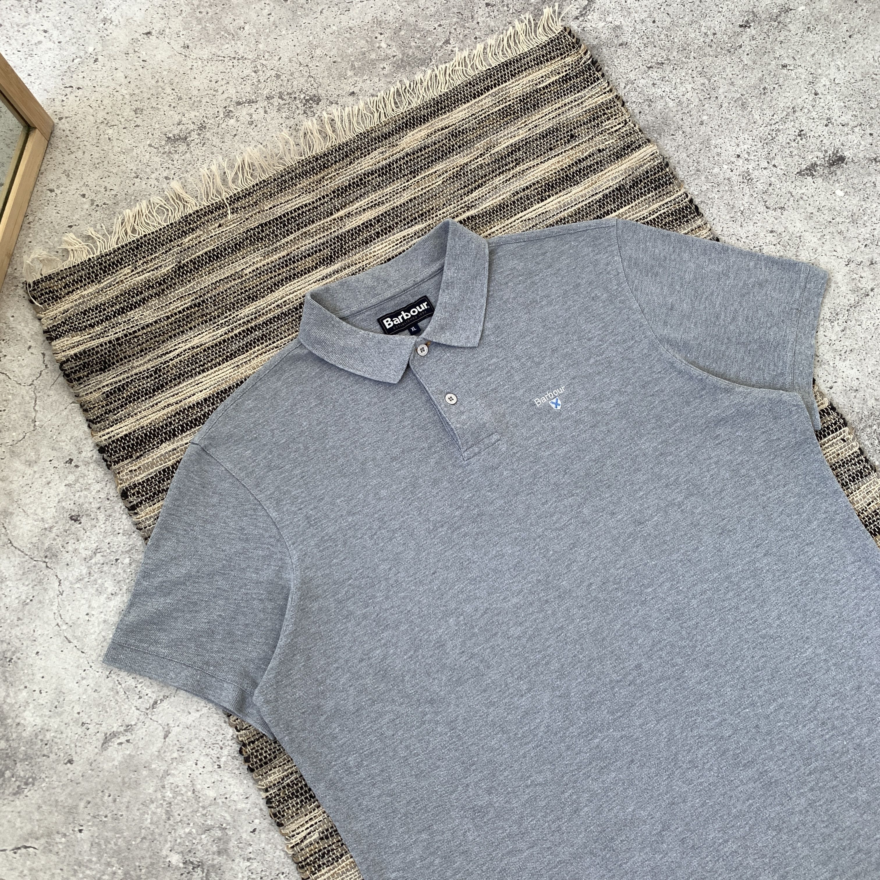 Barbour Barbour Grey Polo Icon Tee Shirt Size US L / EU 52-54 / 3 - 2 Thumbnail