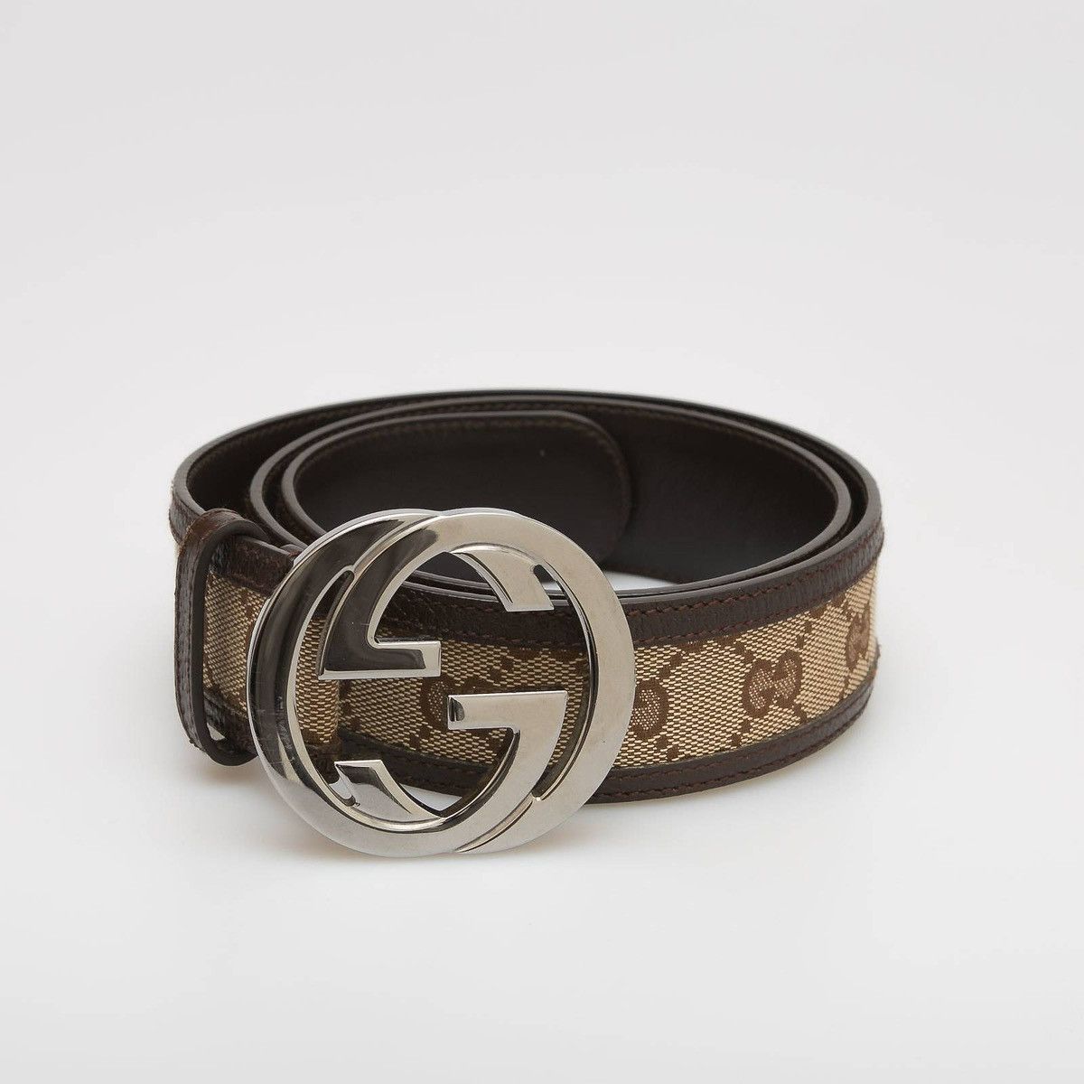 Gucci GUCCI by Tom Ford GG Monogram Leather Buckle Belt demna logo Size ONE SIZE - 3 Thumbnail