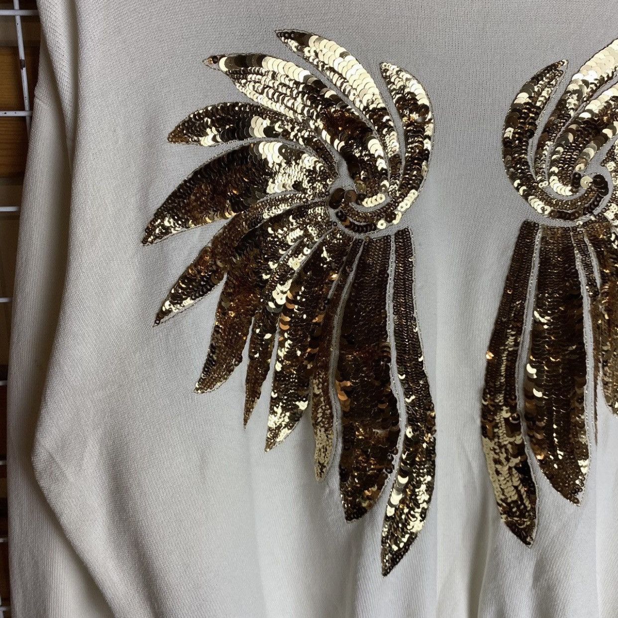 Dries Van Noten Dries Van Noten SS16 Runway Sequin Wings Knit Sweater Size M / US 6-8 / IT 42-44 - 5 Thumbnail