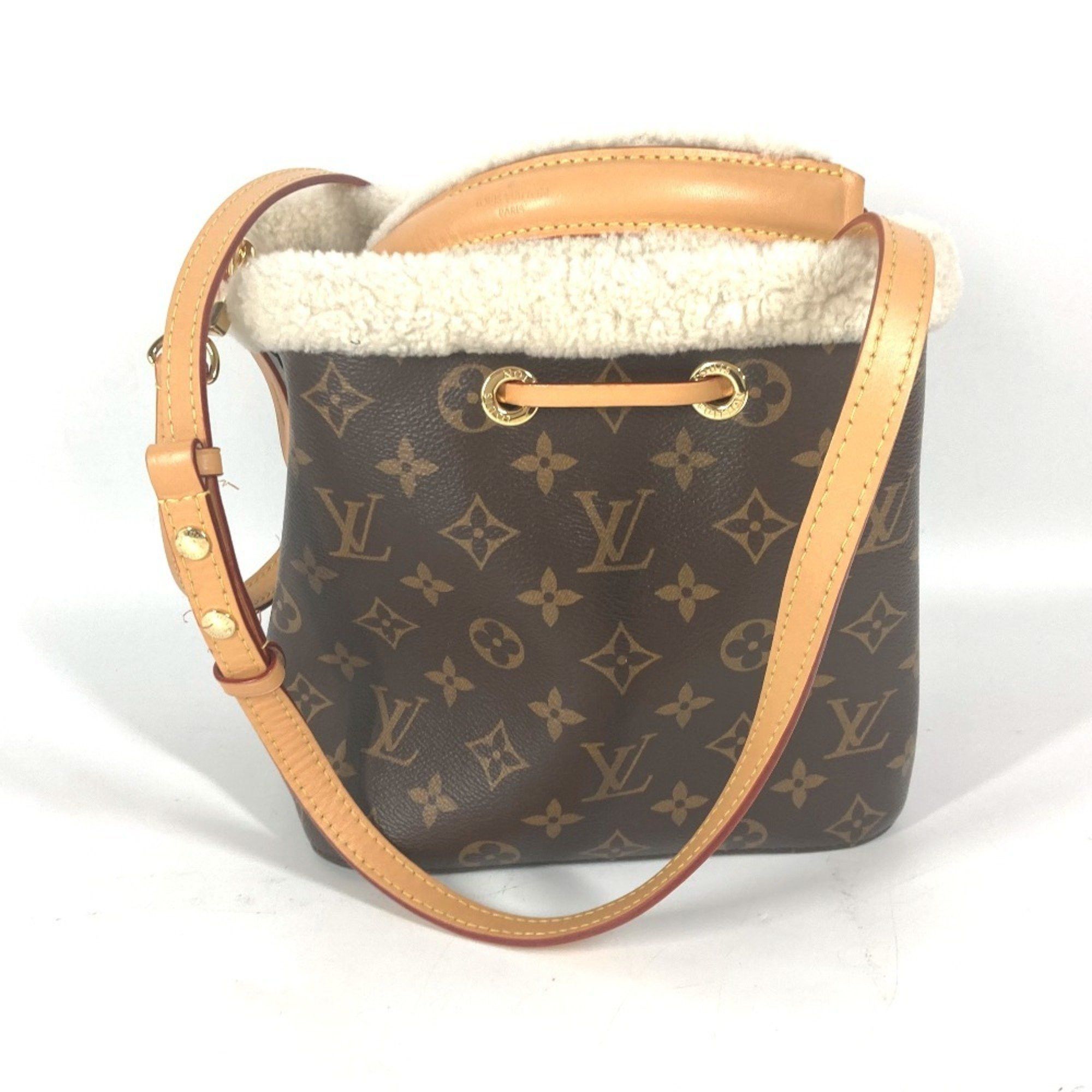 Louis Vuitton M46319 Monogram Neonoe Bb Bag, Handbag, Fur Shoulder Canvas, Women's, Brown, Mo-241020-9